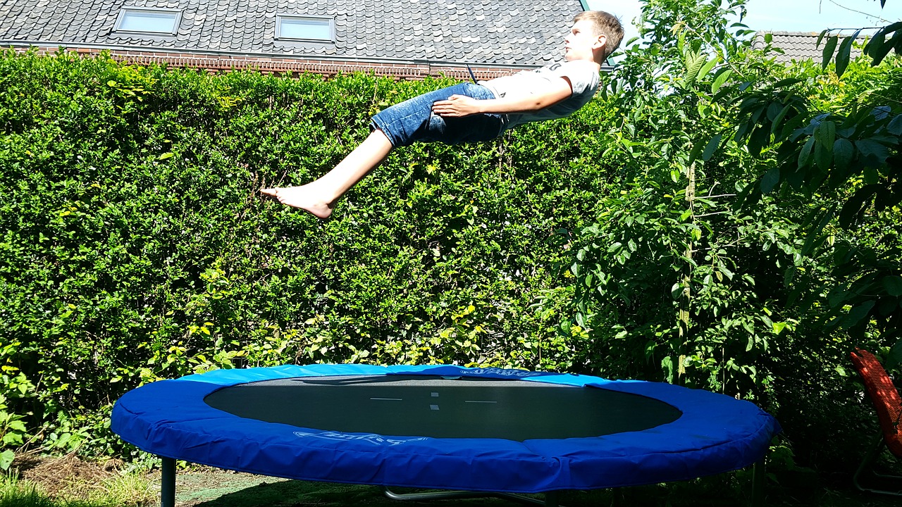 jump trampoline play free photo