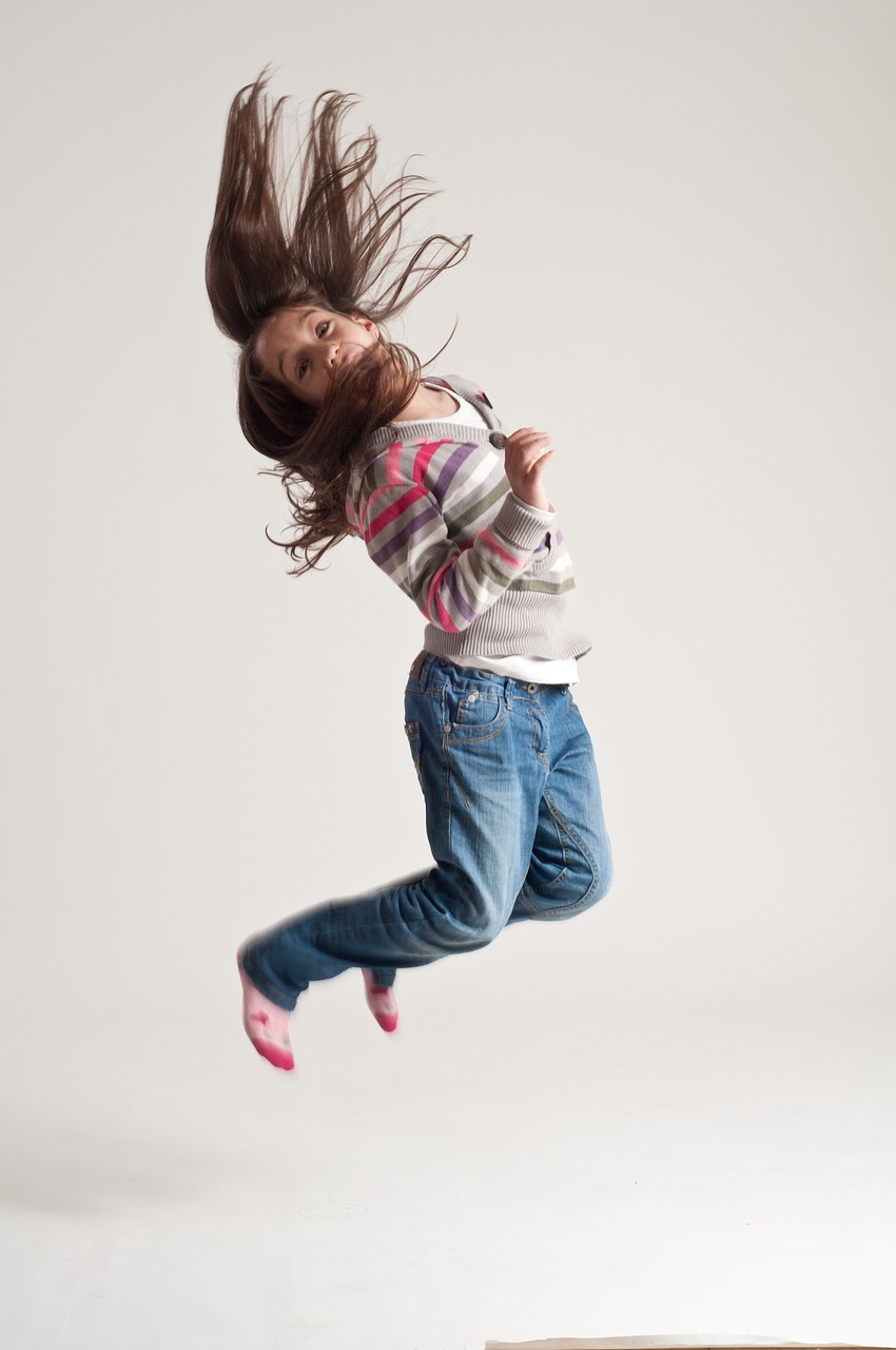 jump child fun free photo