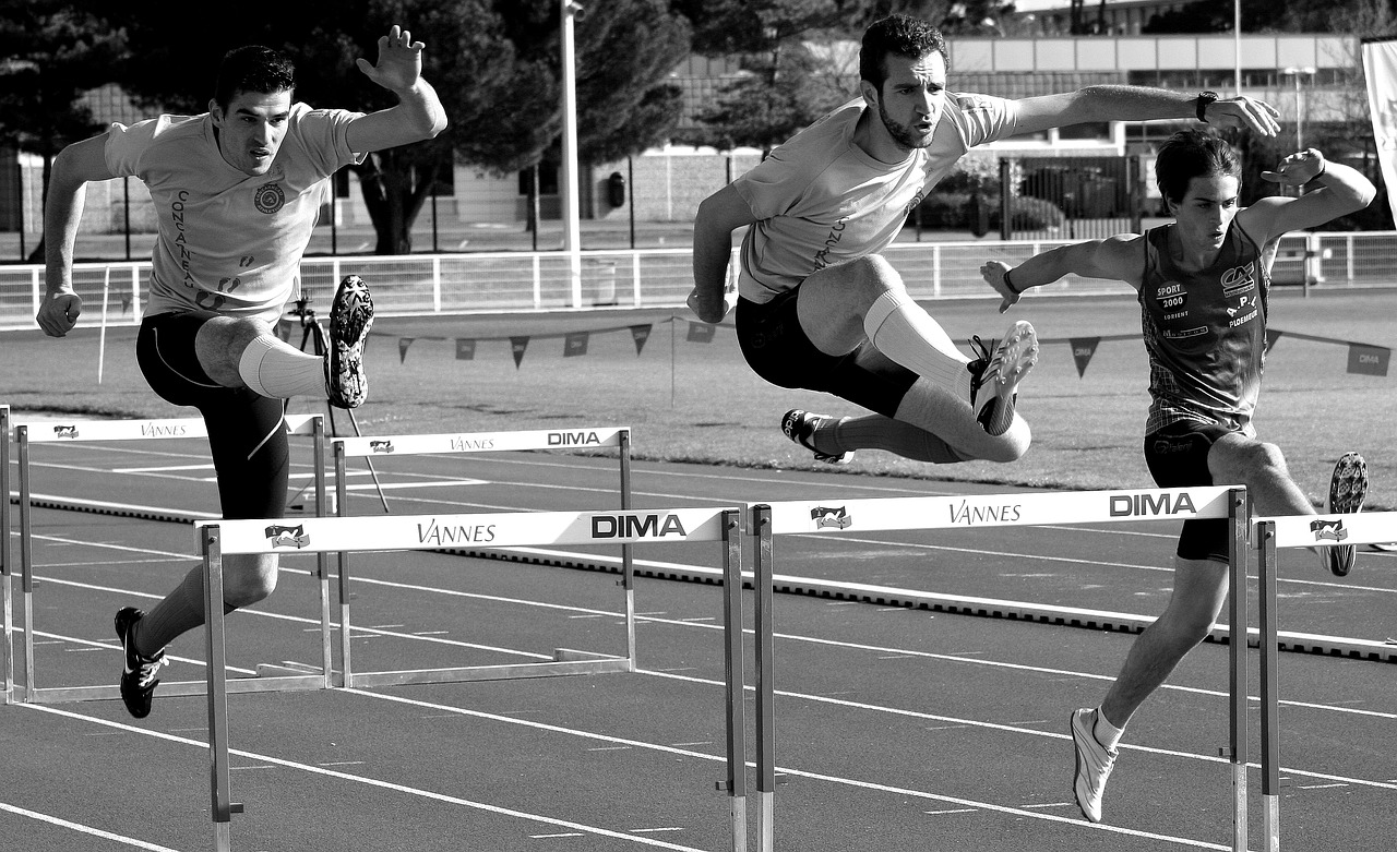 jump athletics race free photo