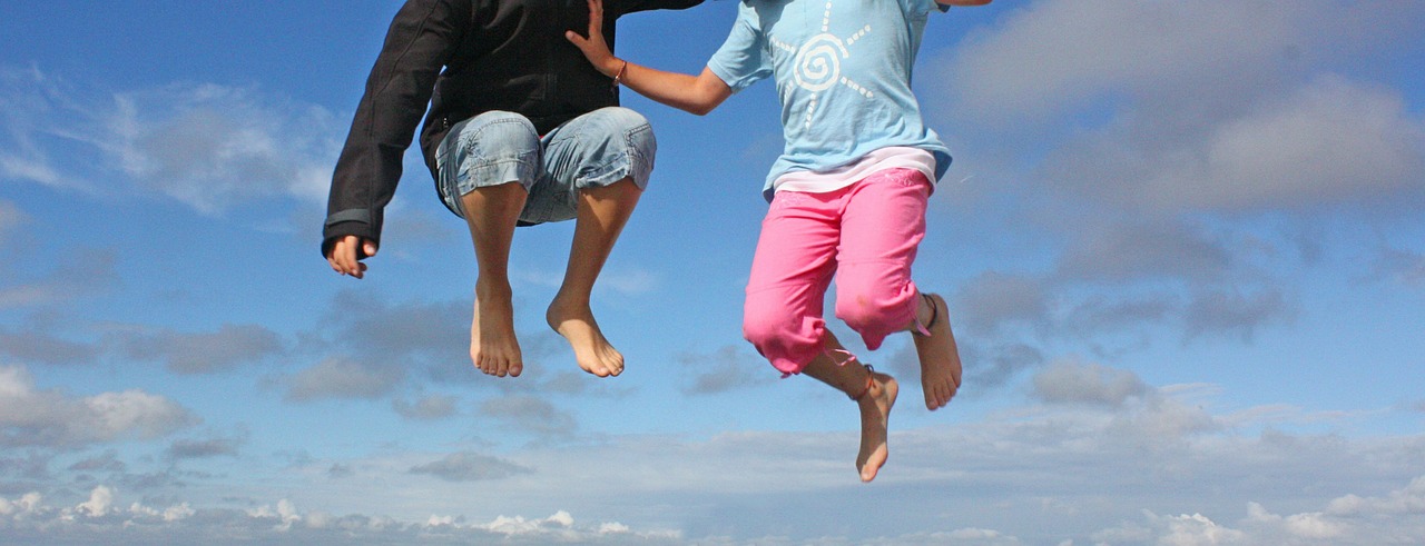 jump sky child free photo