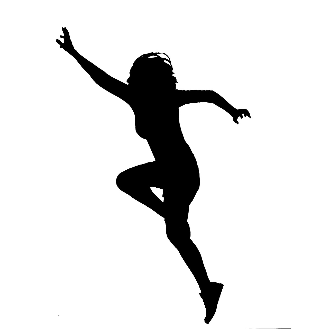 jumping catching woman free photo