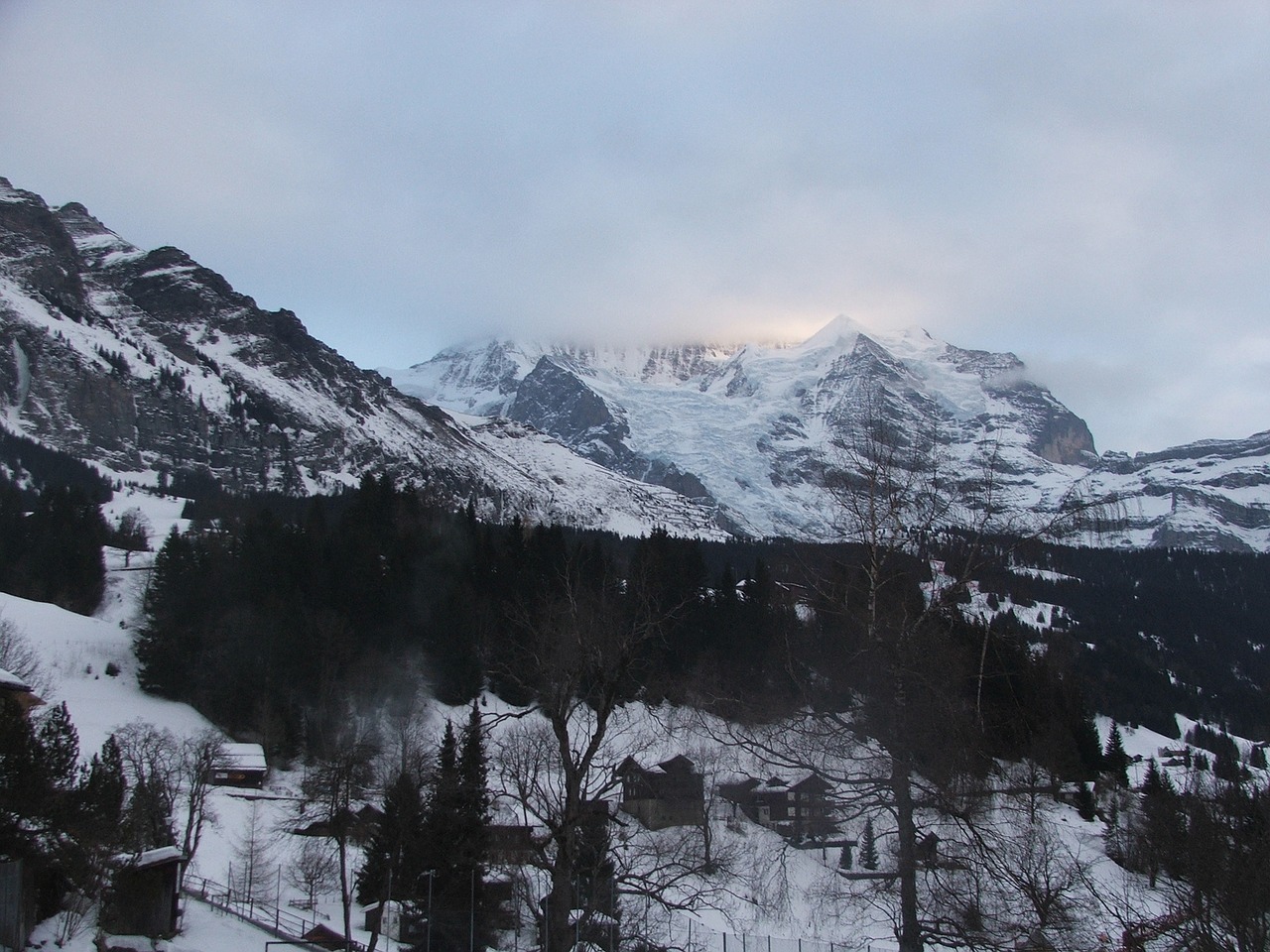 jungfrau mountain winter free photo