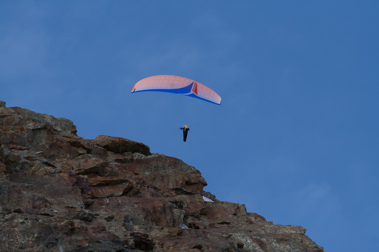 jungfraujoch paragliding risk free photo