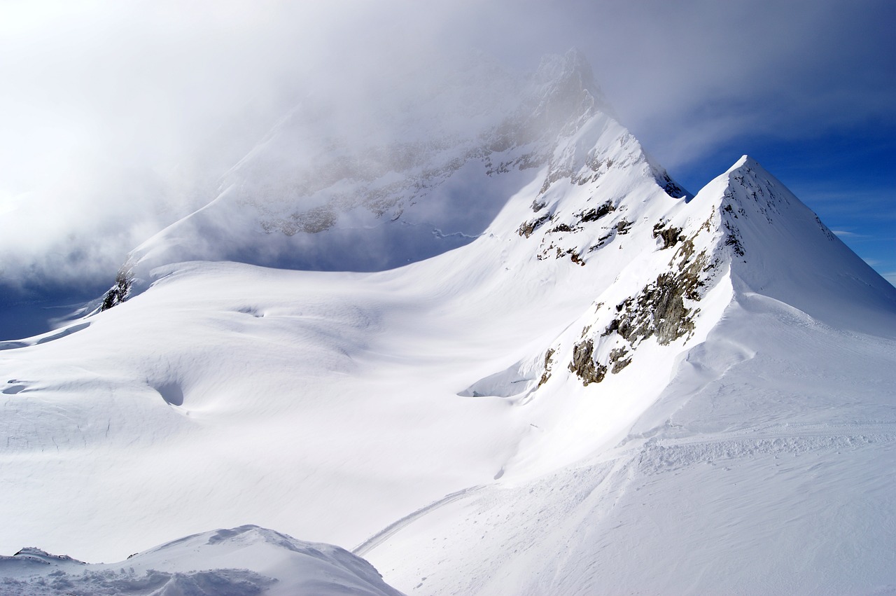 jungfraujoch mountains snow landscape free photo
