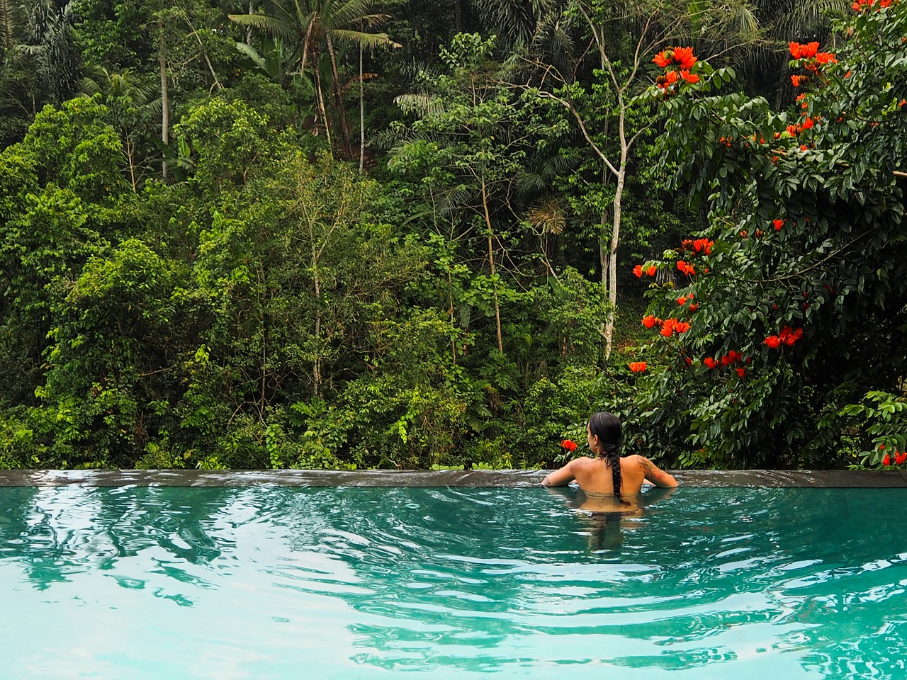 jungle girl pool free photo