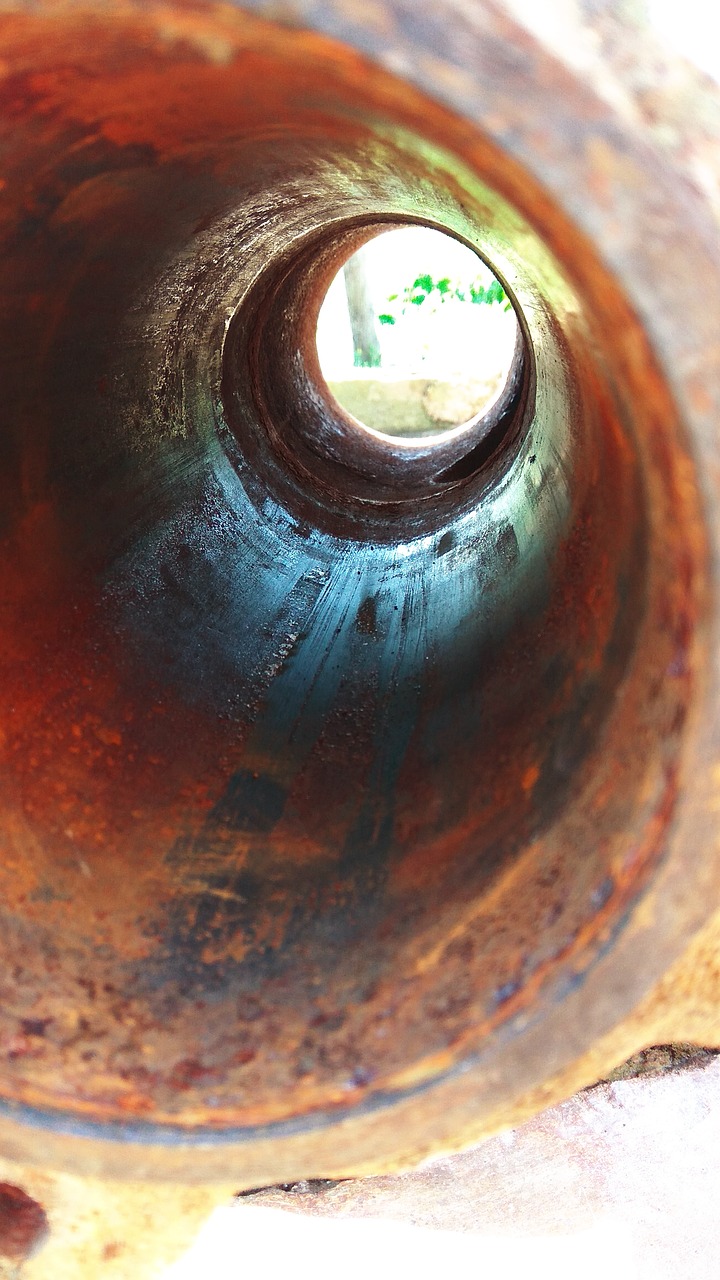 junked pipe click free photo