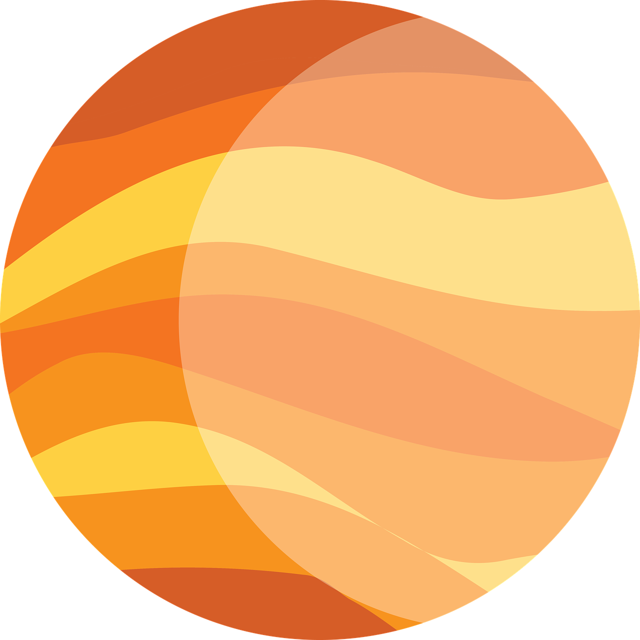jupiter orange planet free photo