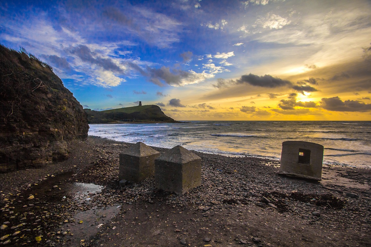 jurassic coast dorset sunset free photo