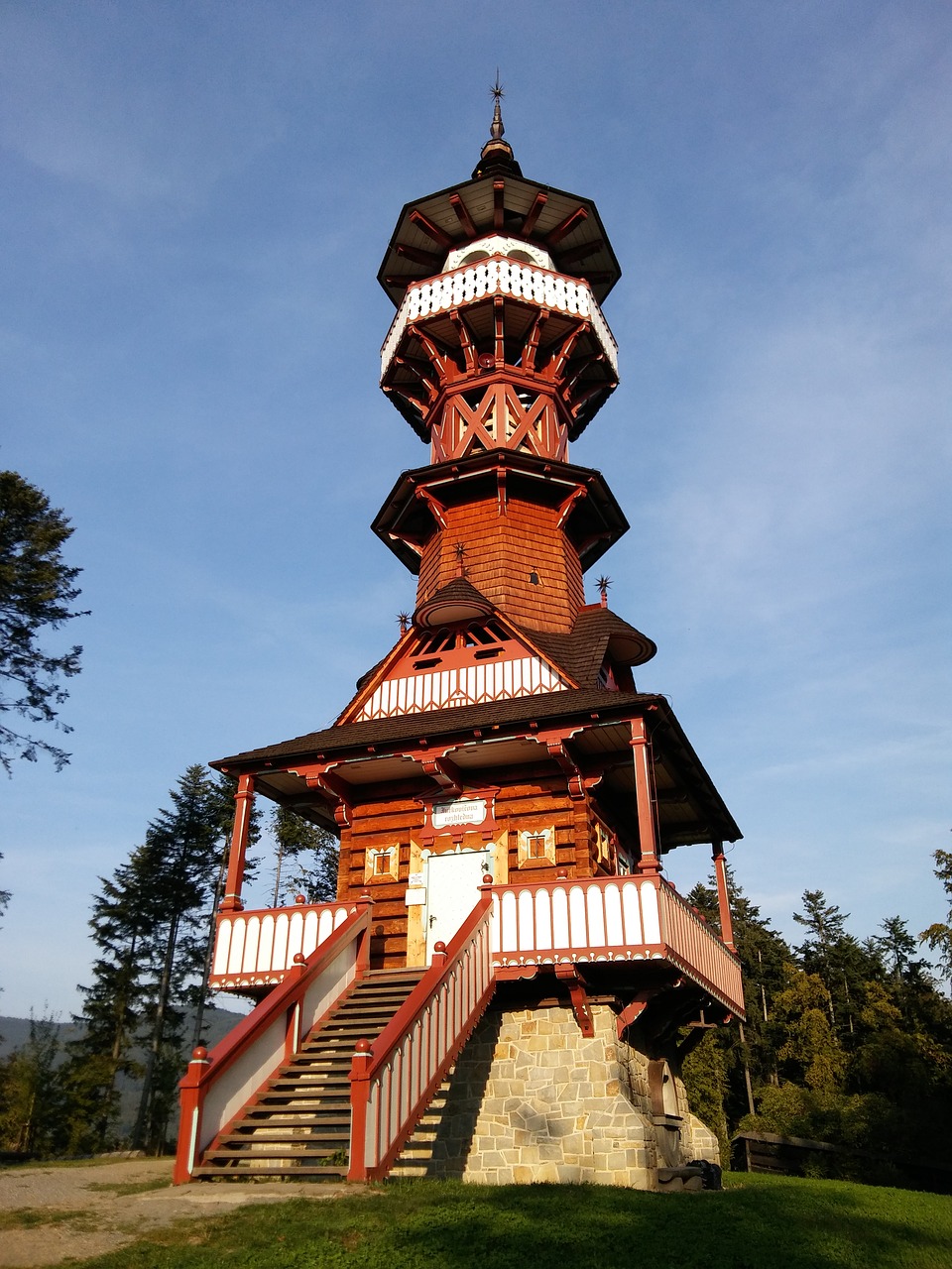 jurkovič watchtower rožnov pod radhoštěm wallachia free photo