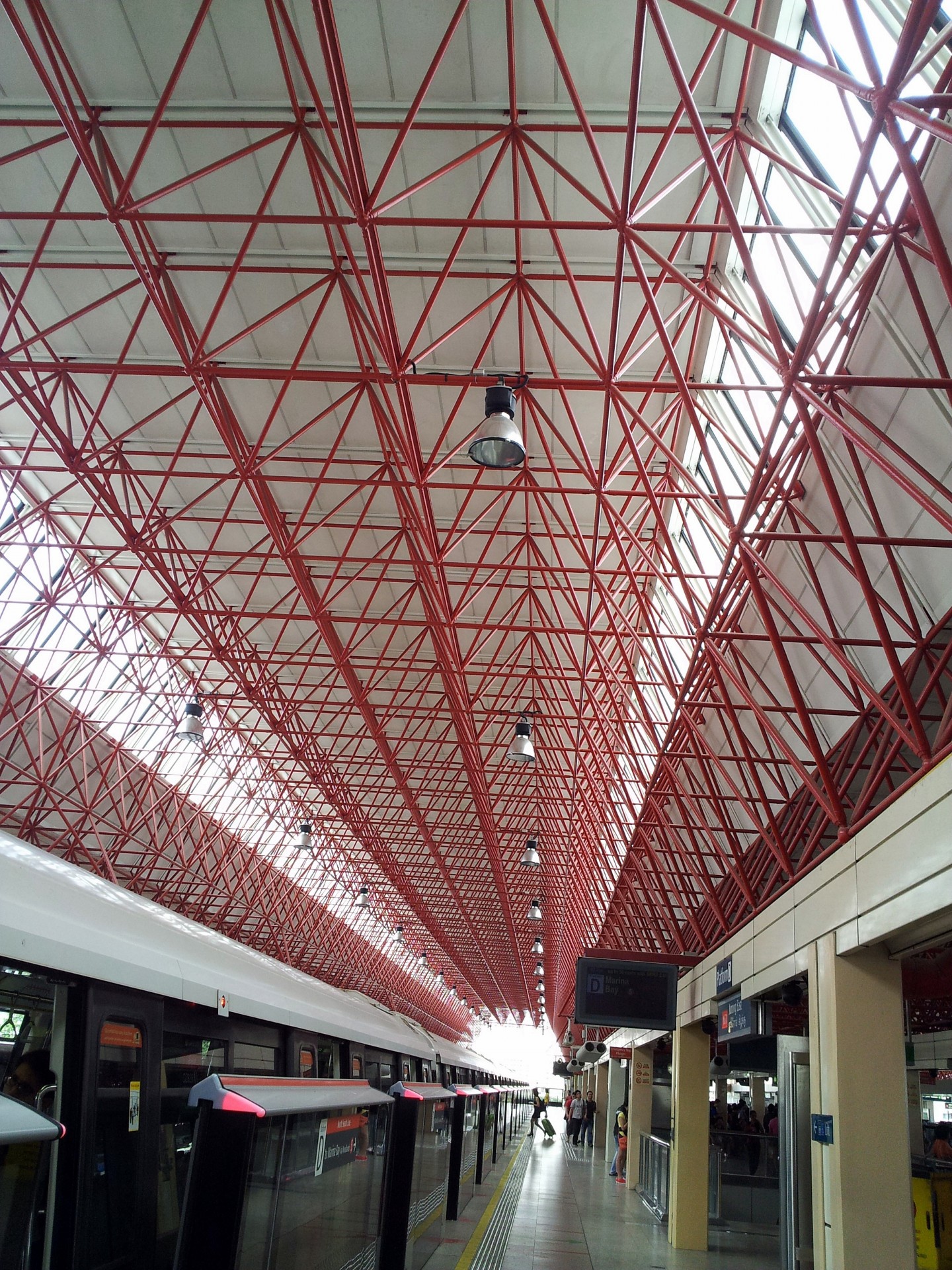 jurong east mrt station singapore roof triangle free photo