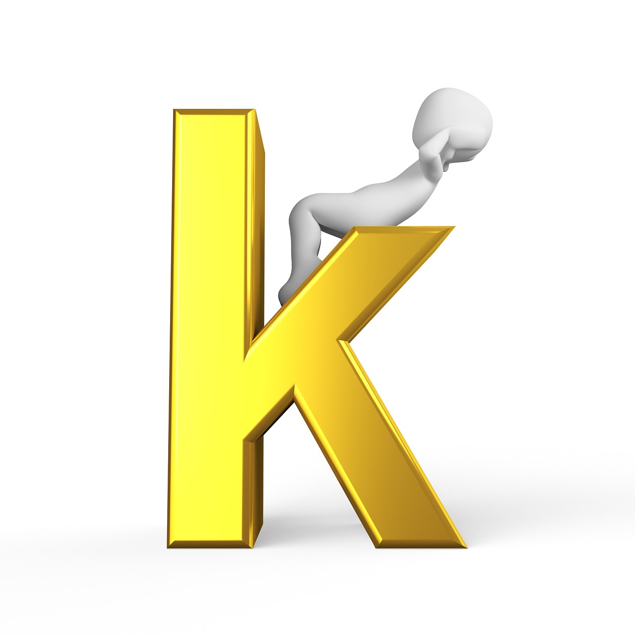 k letter alphabet free photo