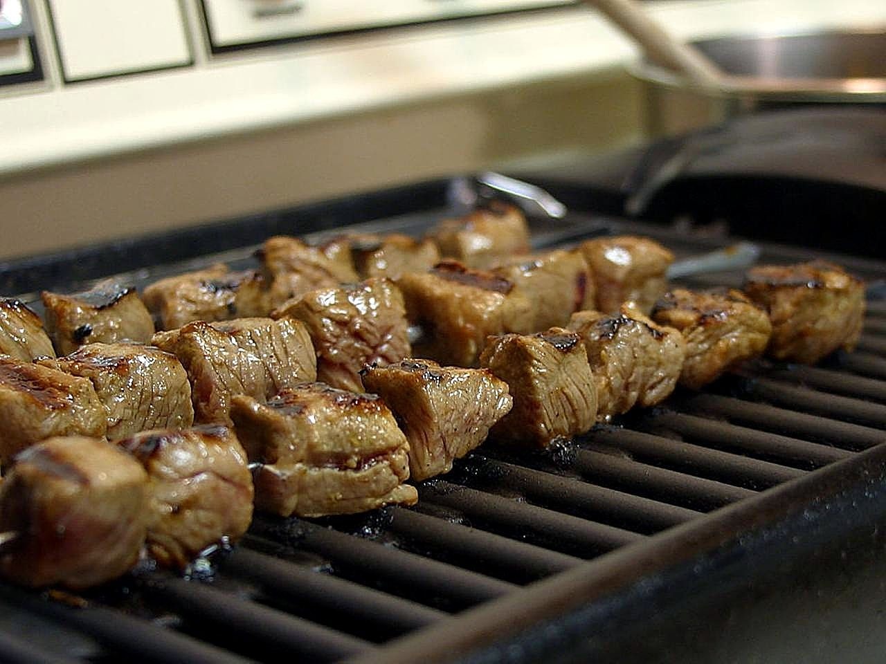 kabobs beef grilled free photo