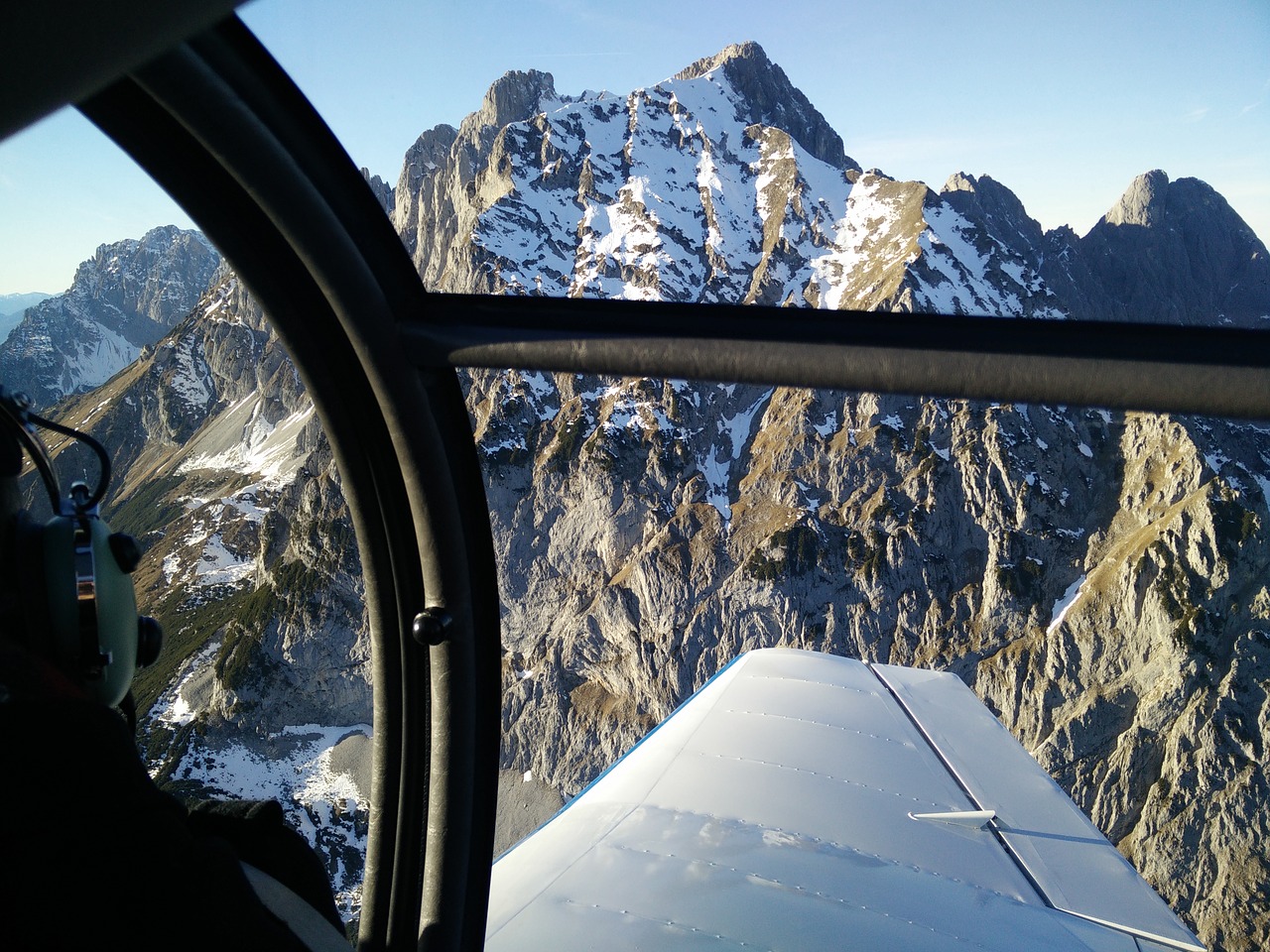 kaiser mountains aircraft aerial view free photo