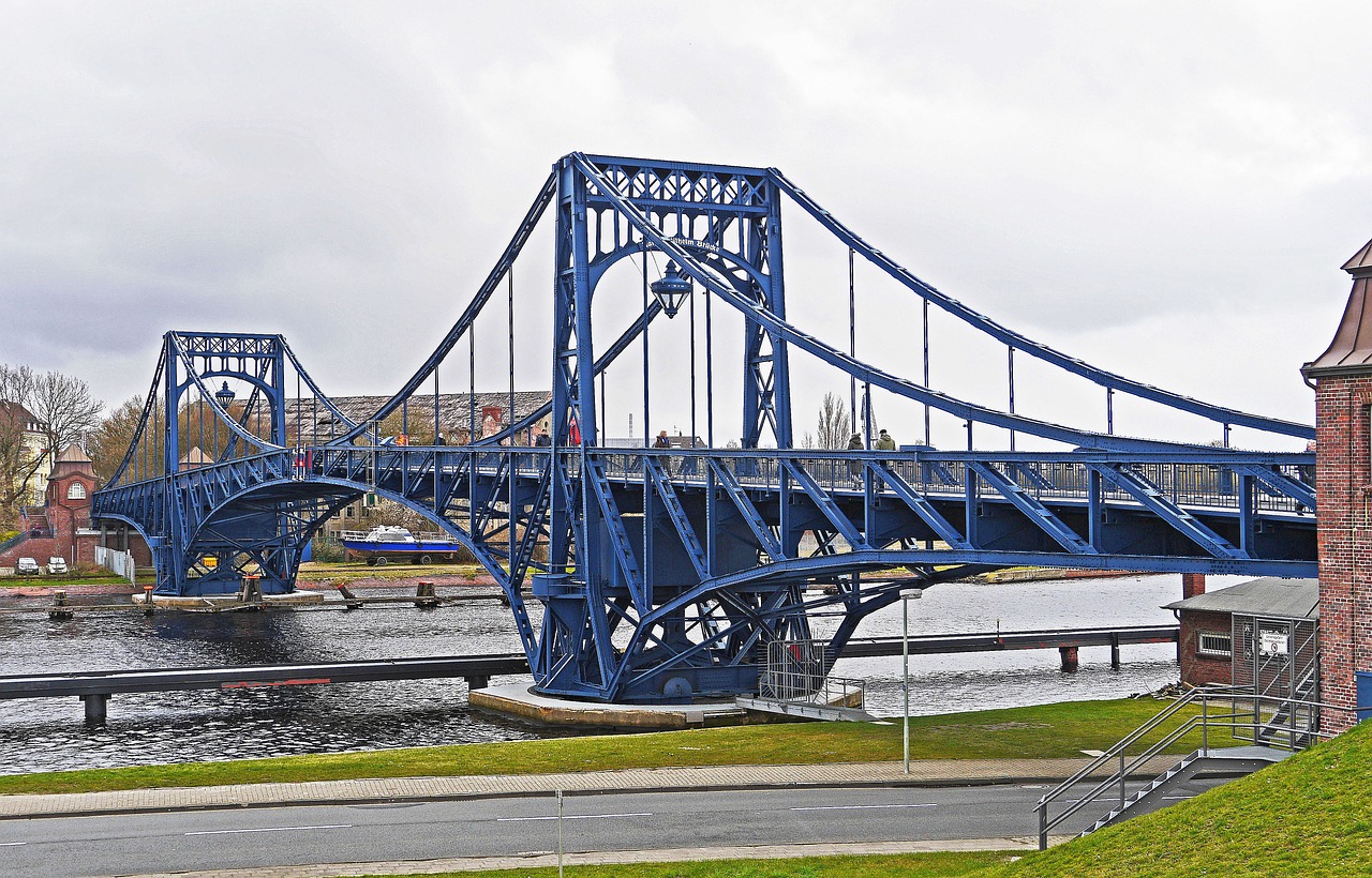 kaiser wilhelm bridge wilhelmshaven port area free photo