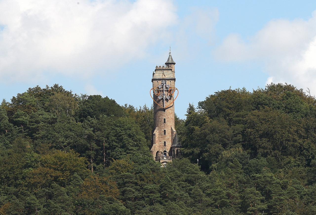 kaiser wilhelm turm mirror pleasure tower observation tower free photo