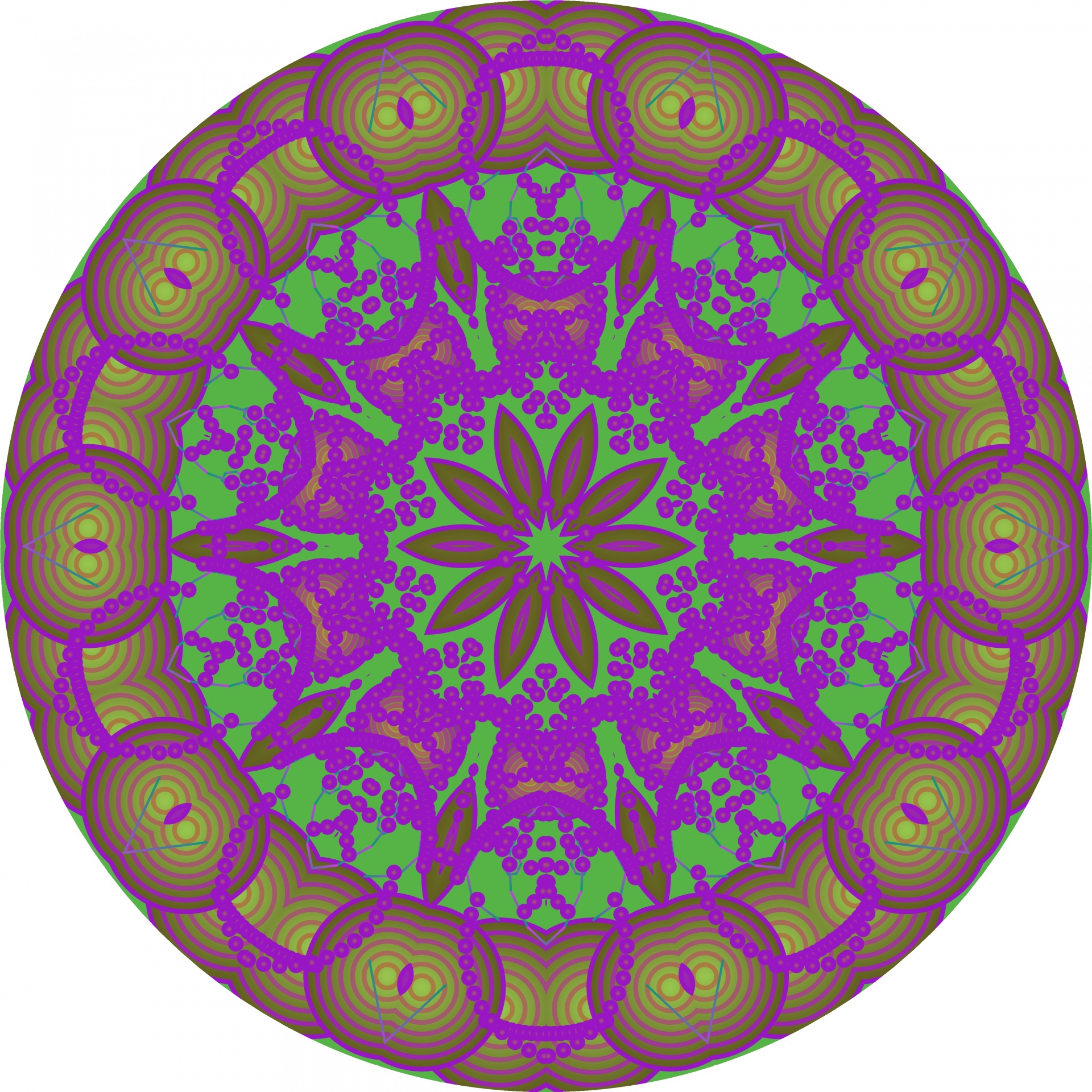 circle violet flower free photo