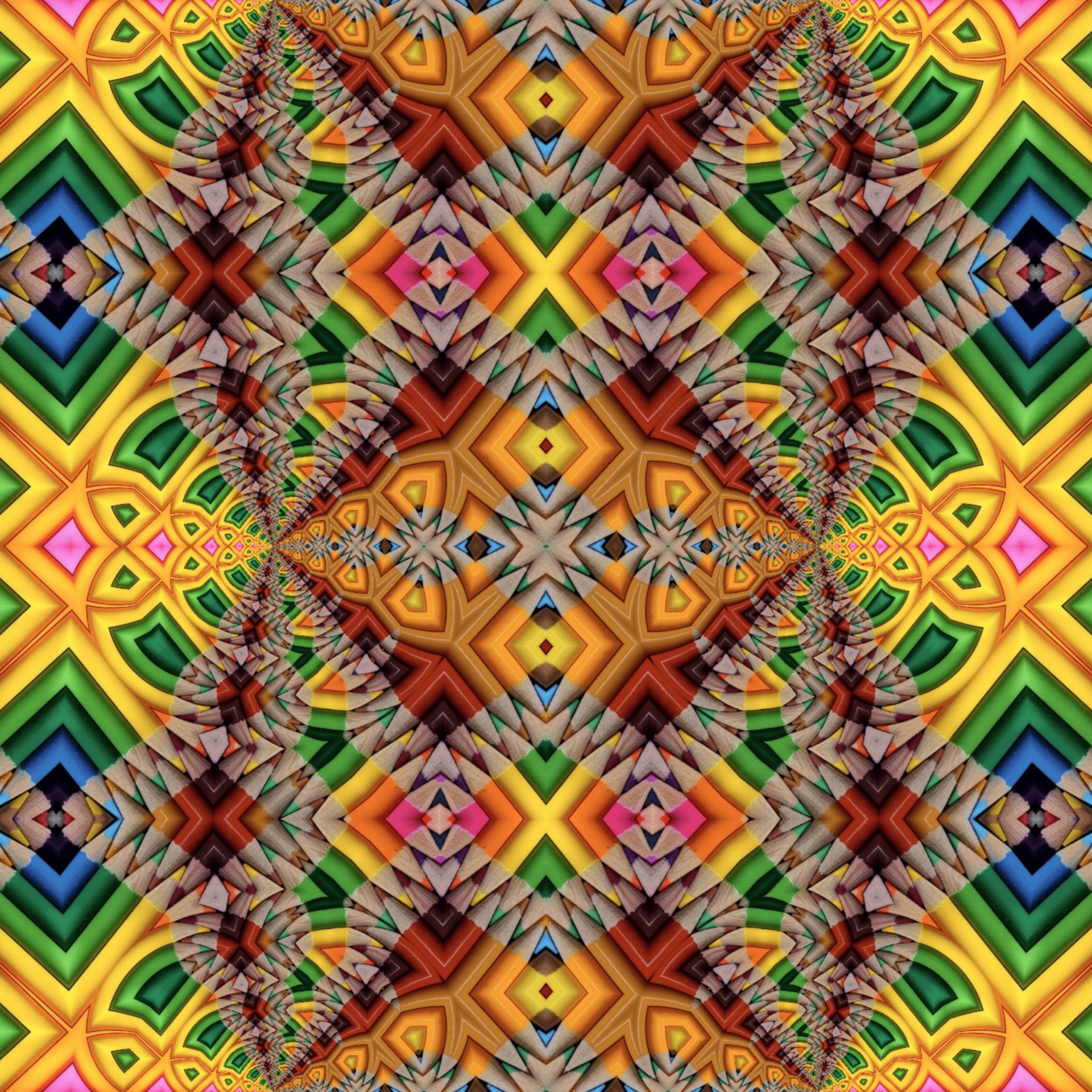 kaleidoscope pattern vibrant free photo