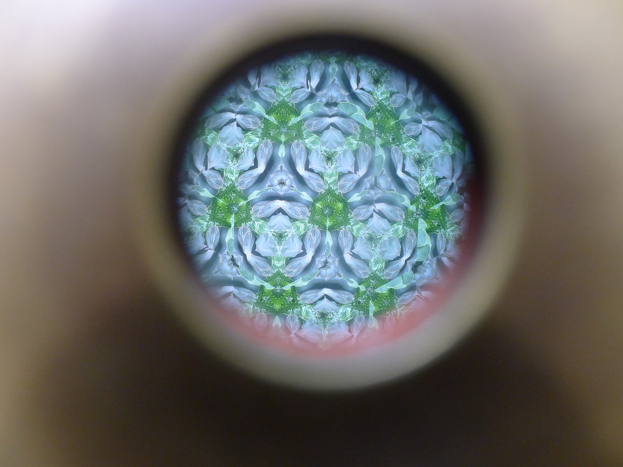 kaleidoscope light green free photo