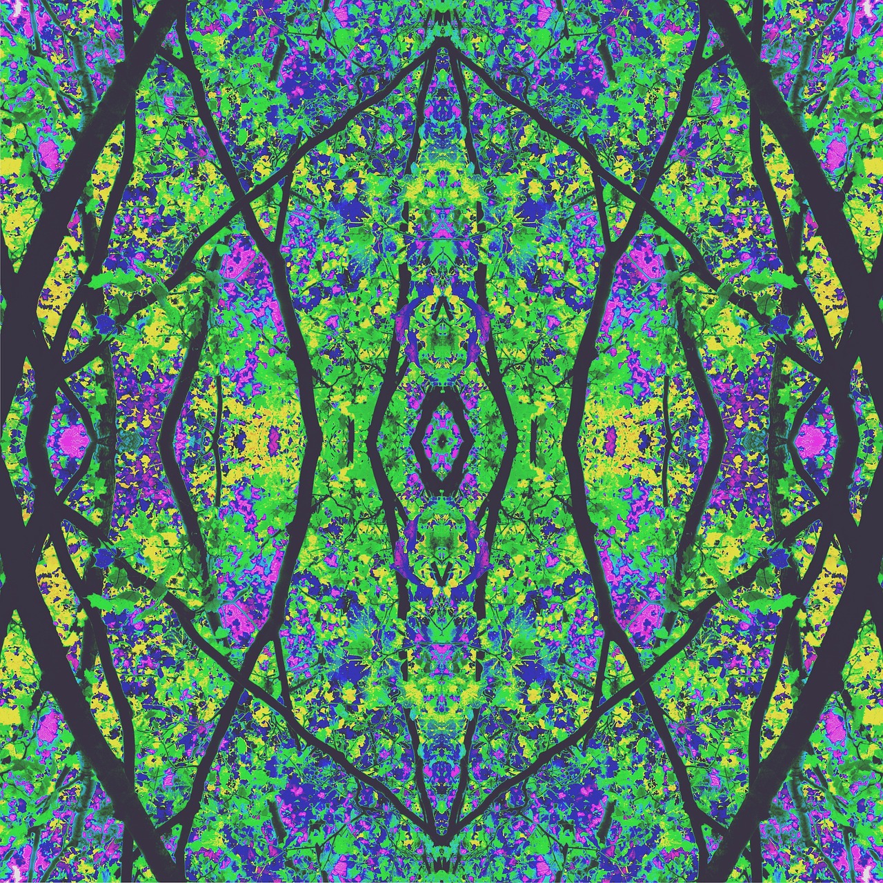 kaleidoscope geometric art free photo