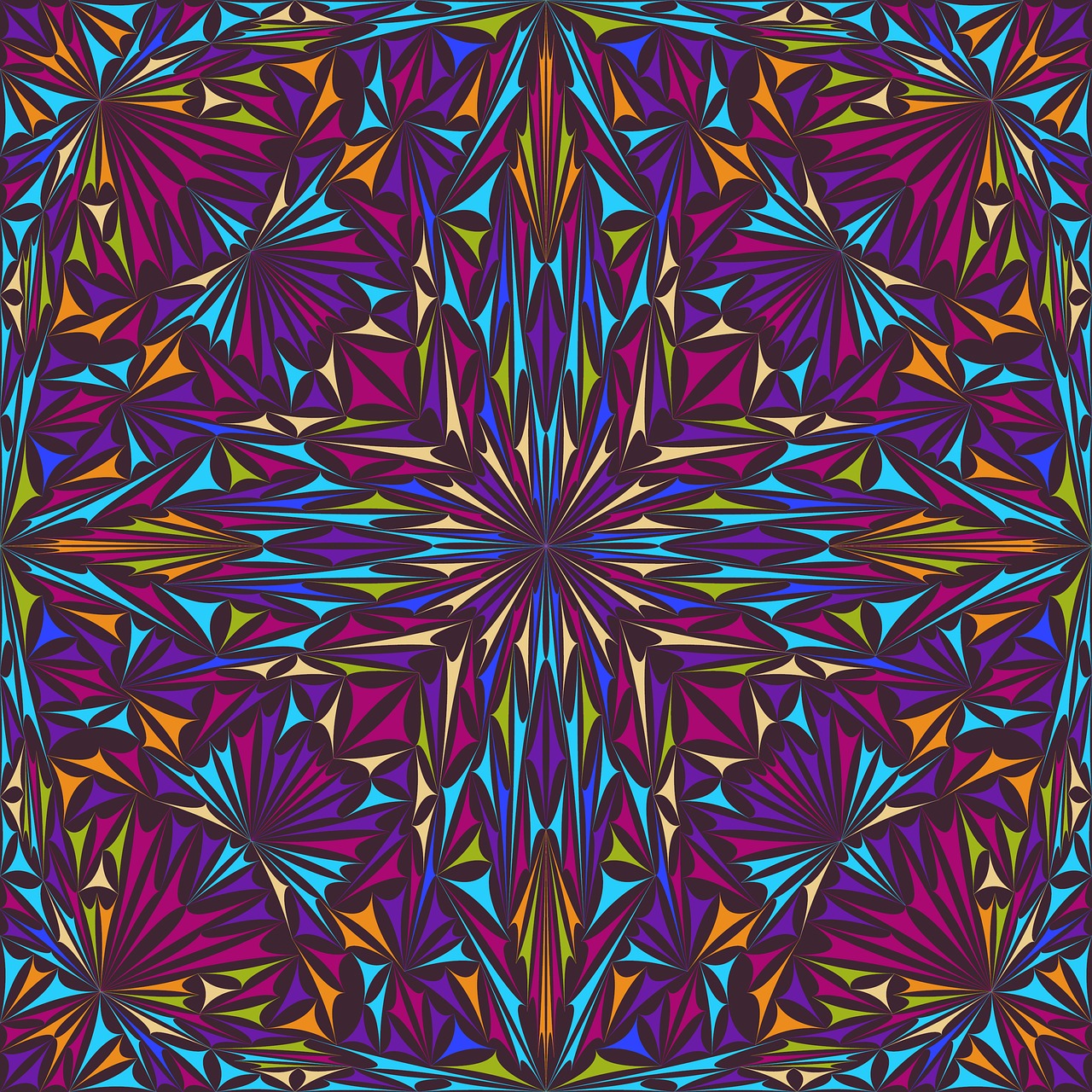 kaleidoscope triangle curved free photo