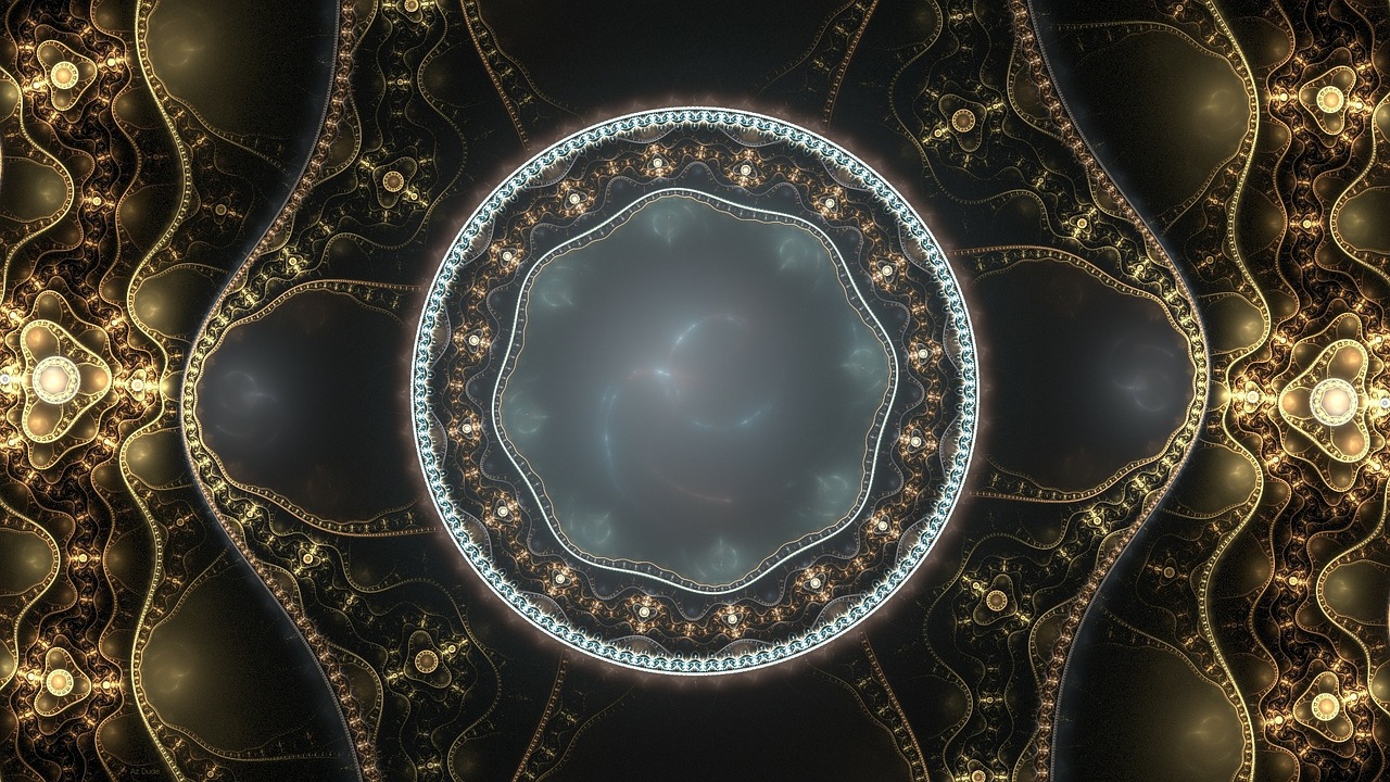 kaleidoscope symmetry fractal free photo