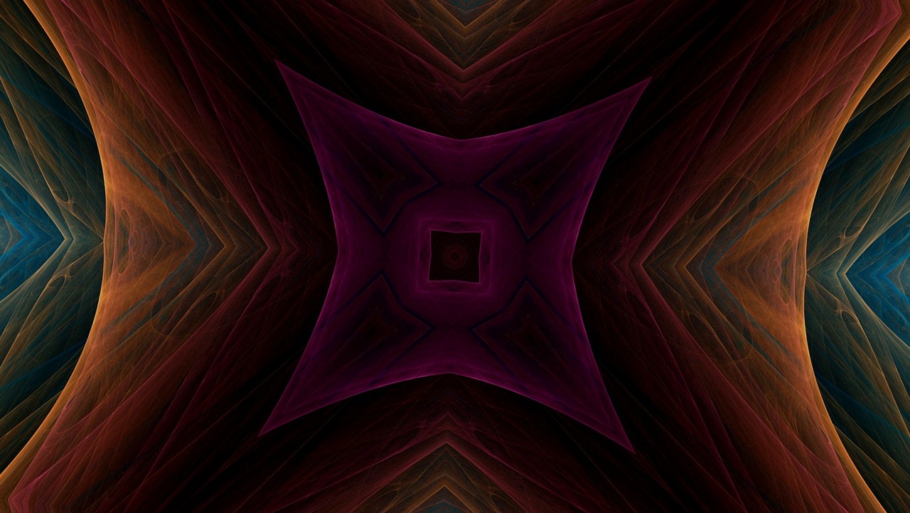 kaleidoscope pattern ornament free photo