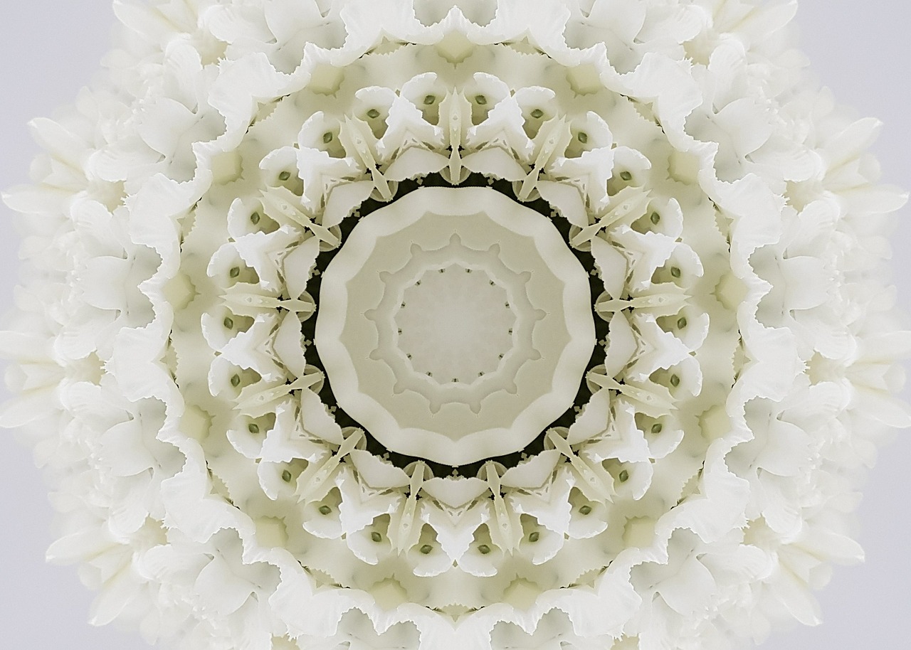 kaleidoscope  flower  bridal free photo