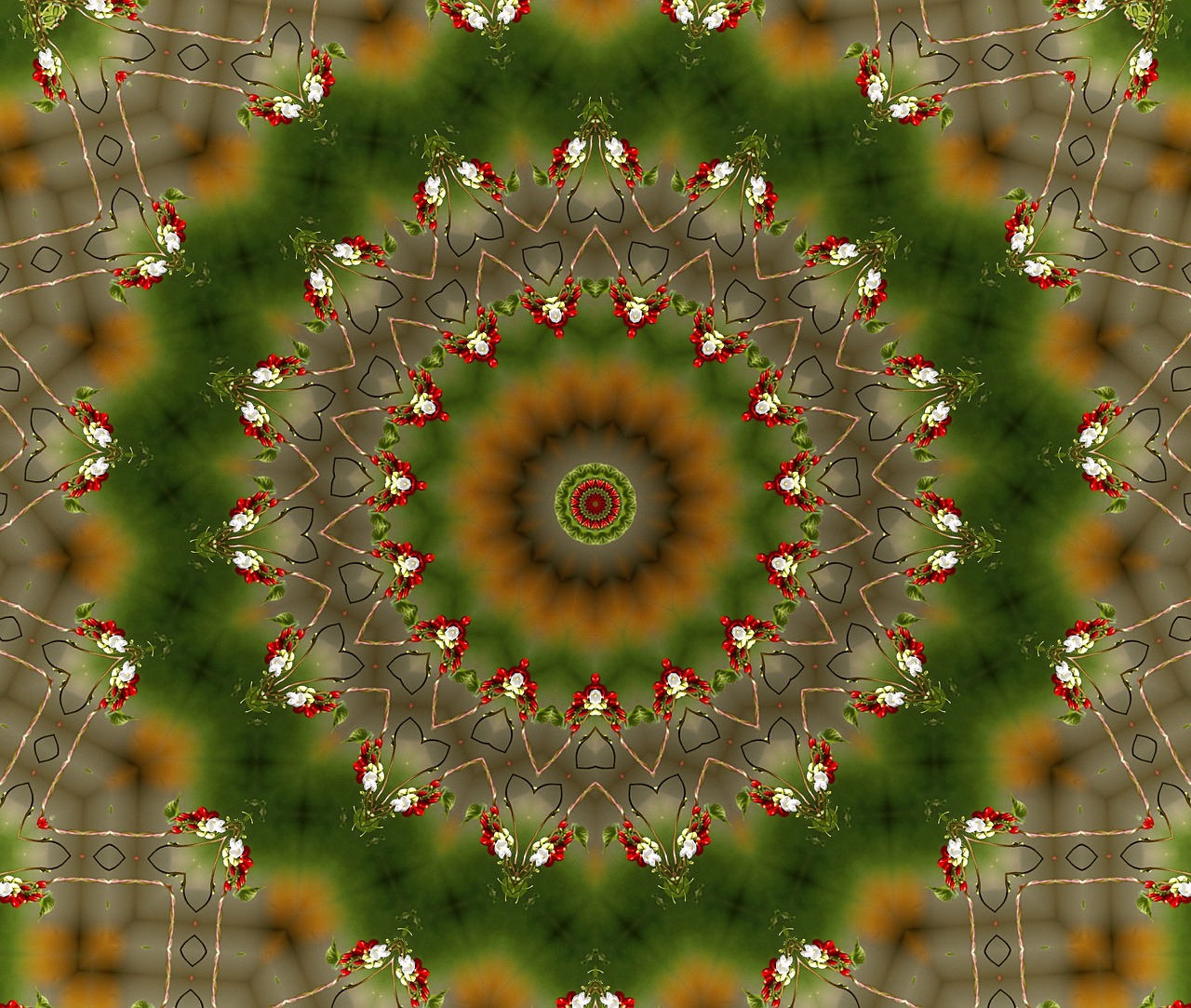 kaleidoscope graphics composition free photo