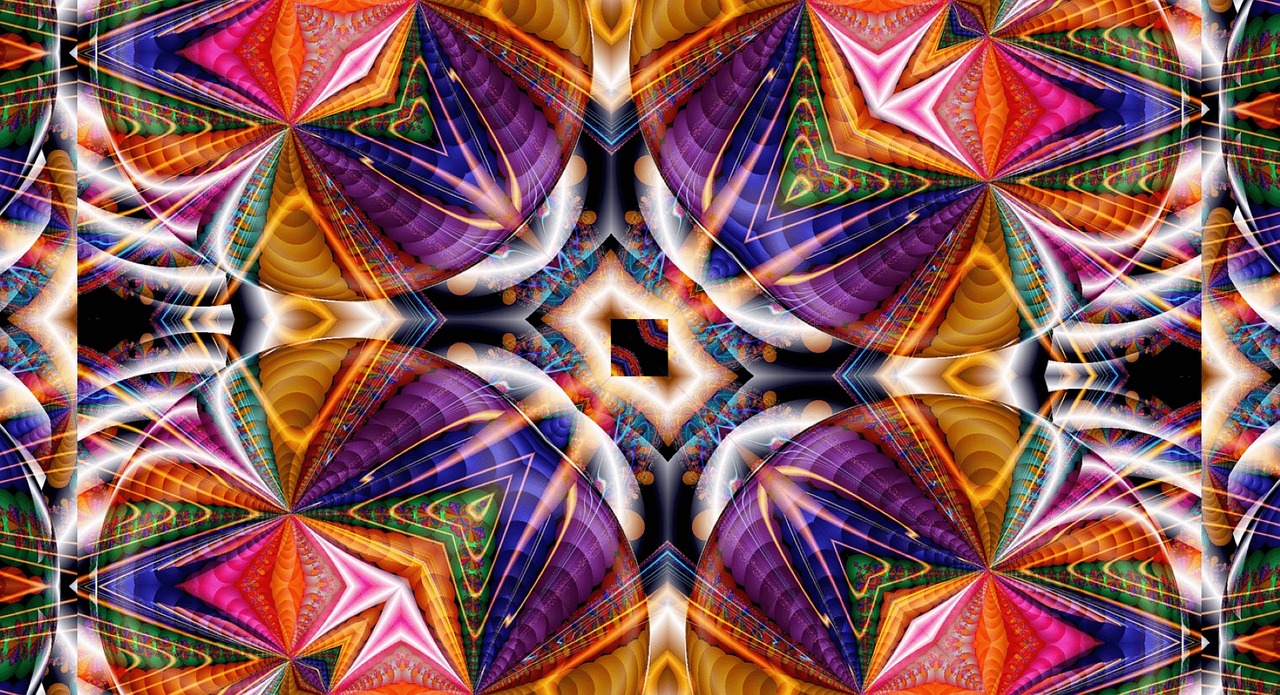 kaleidoscope pattern kaleydograf free photo