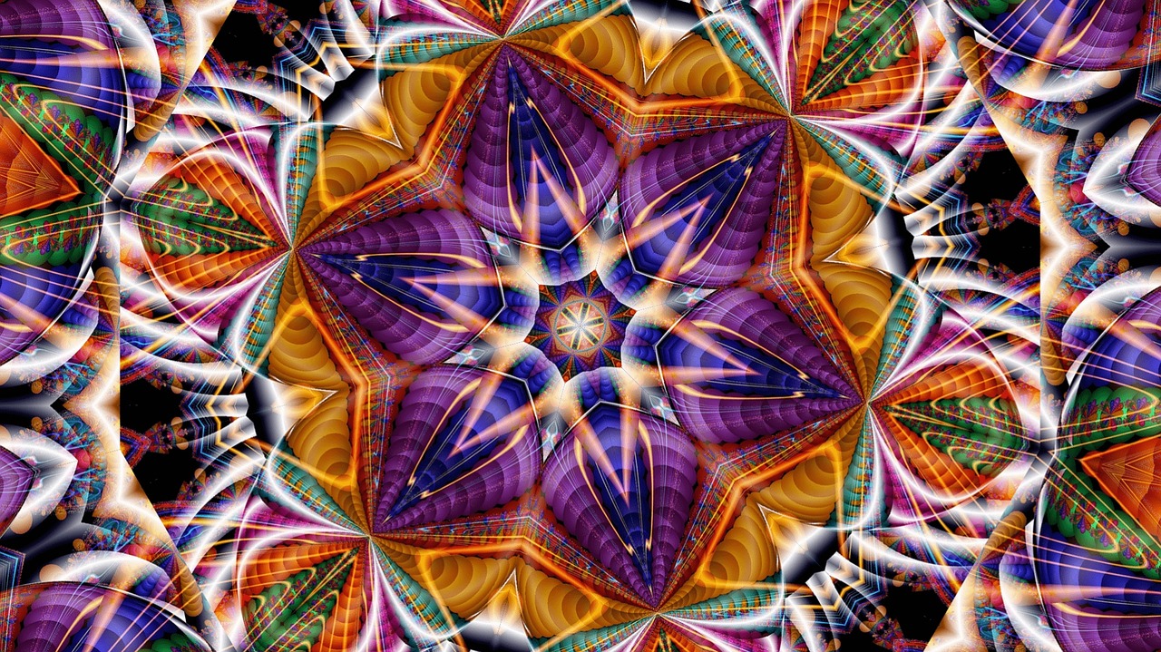 kaleidoscope pattern kaleydograf free photo