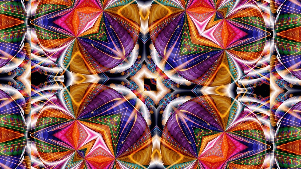 kaleidoscope pattern kaleydograf free photo