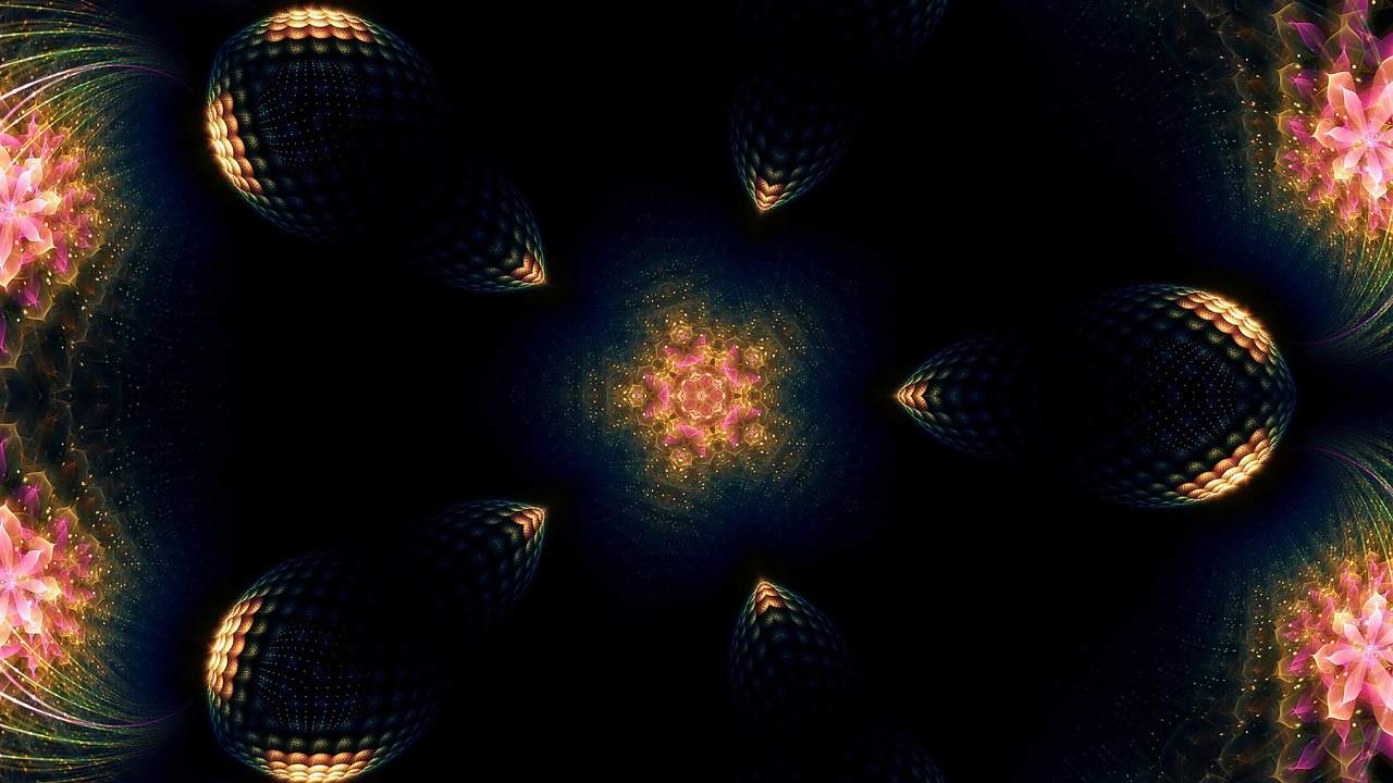 kaleidoscope art pattern ornament free photo