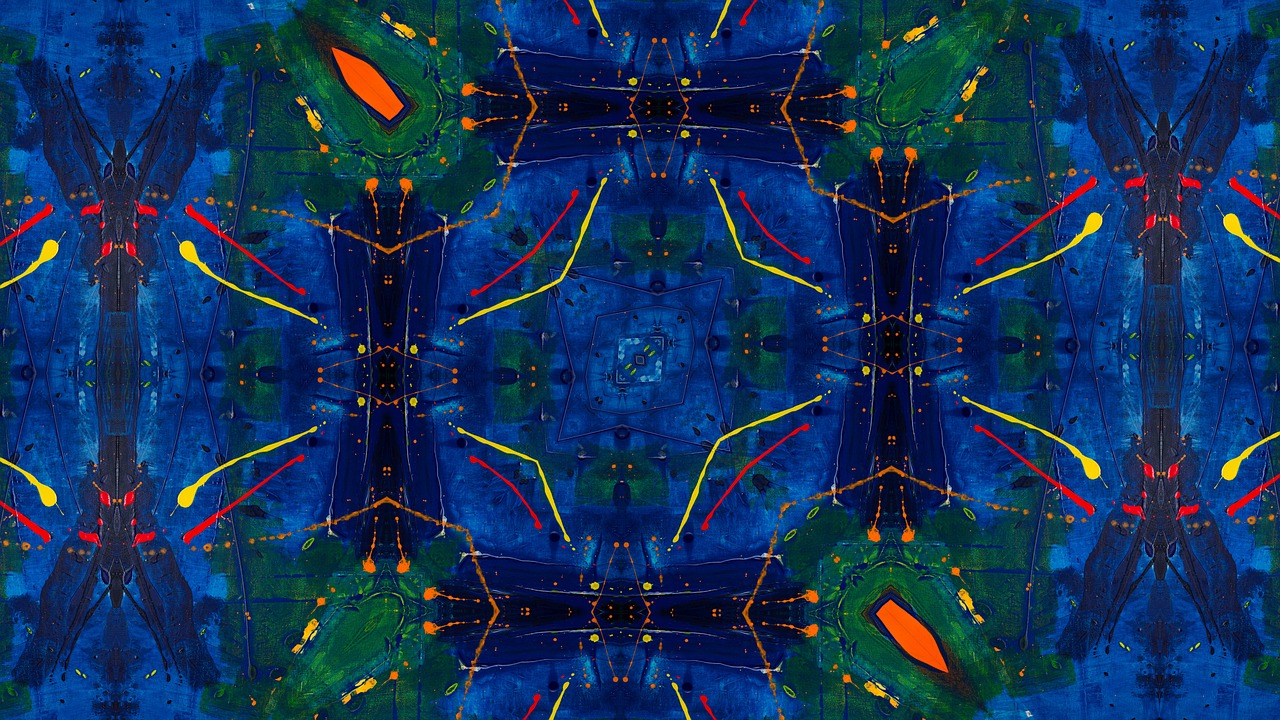kaleidoscope art  pattern  ornament free photo