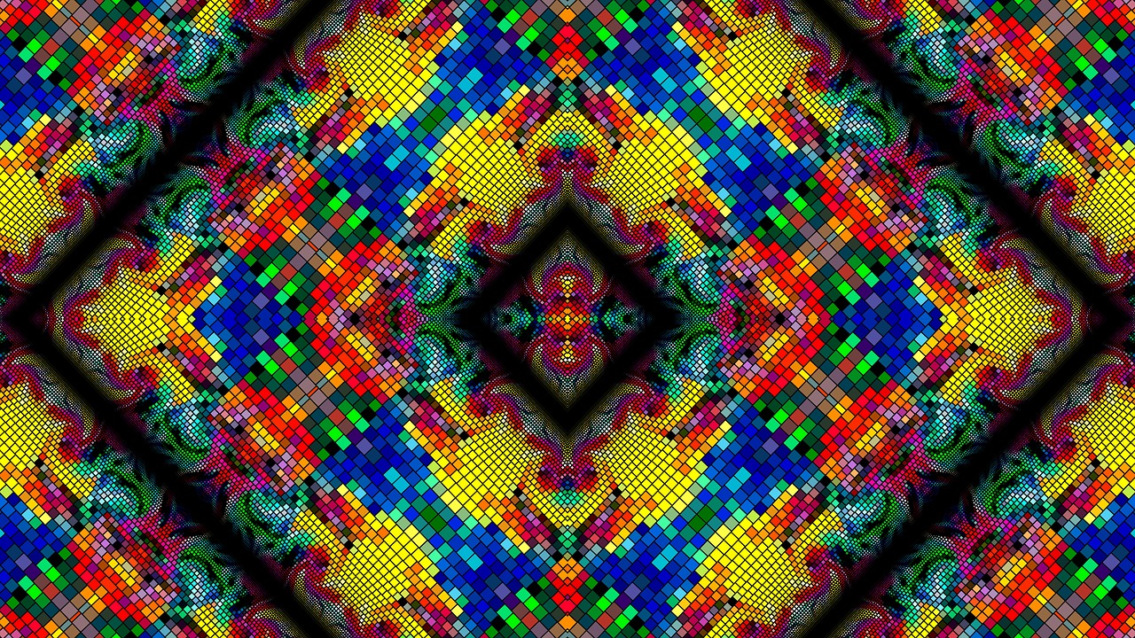 kaleidoscope art  pattern  ornament free photo