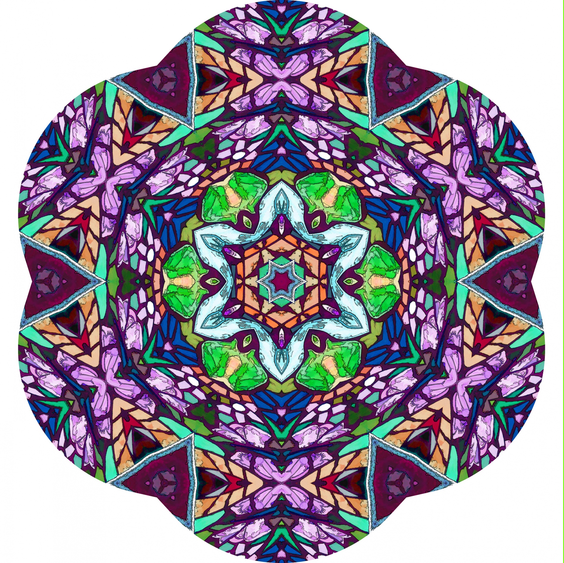 kaleidoscope geometric texture free photo