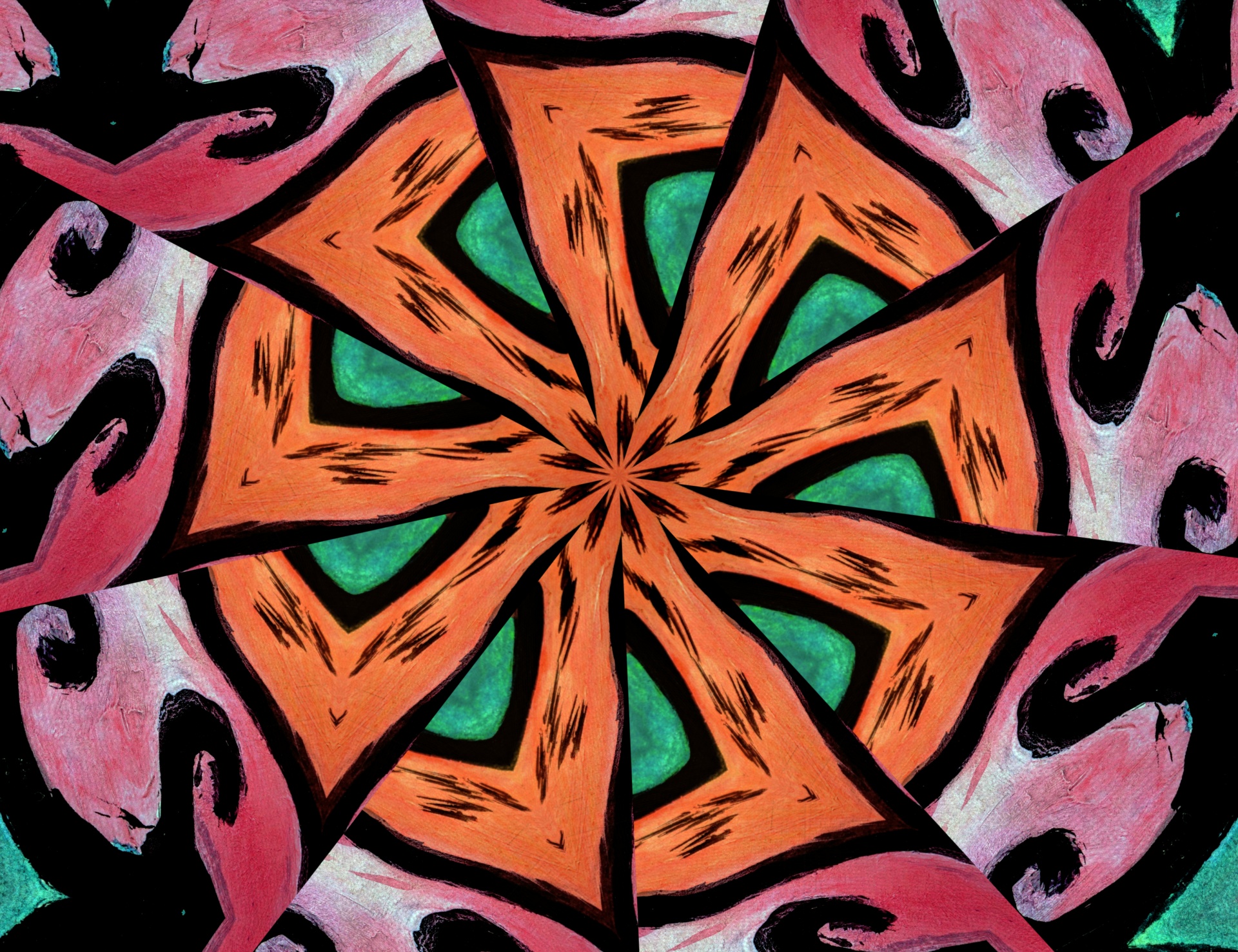 background wallpaper kaleidoscope free photo