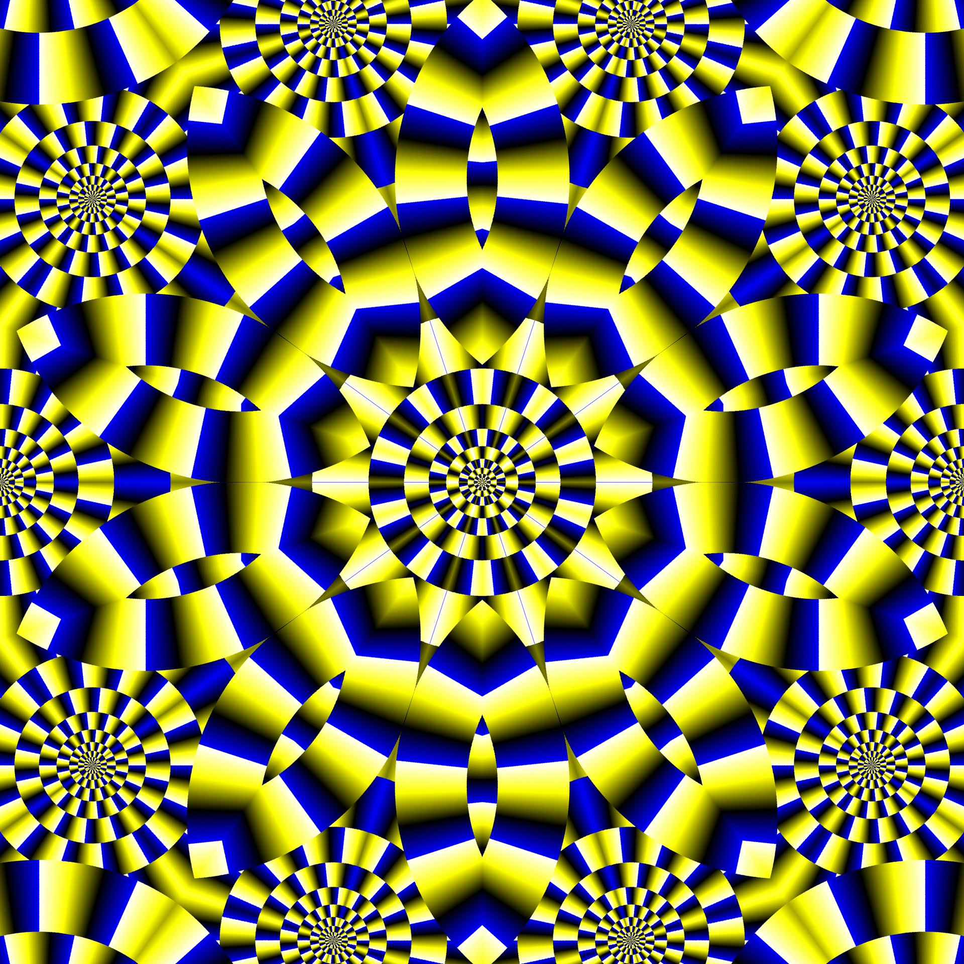 kaleidoscope illusion circles free photo