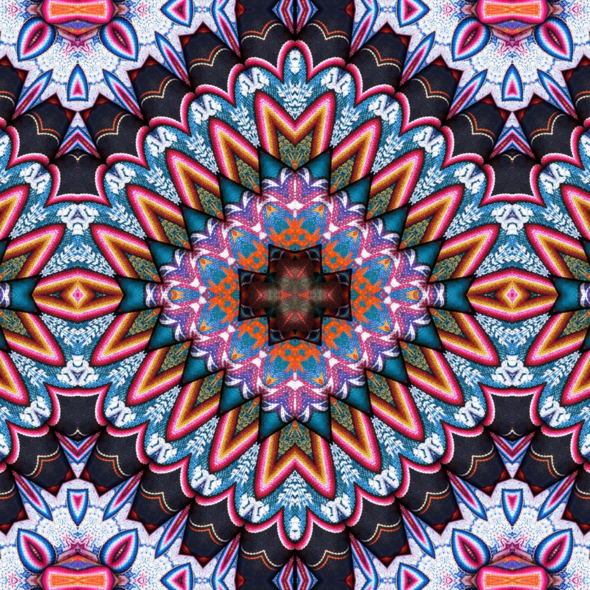 kaleidoscope pattern vibrant free photo