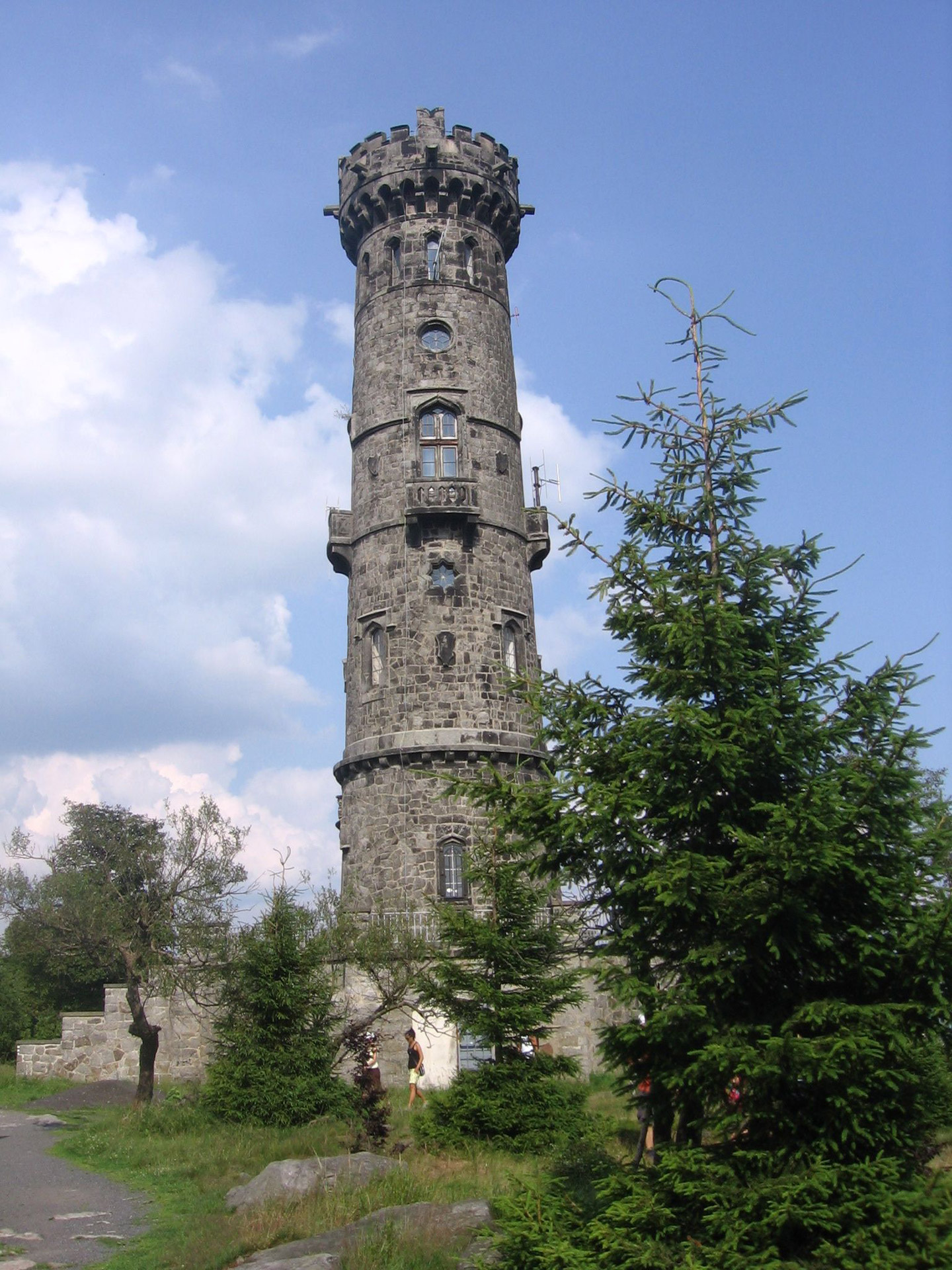 lookout tower stone tower free photo