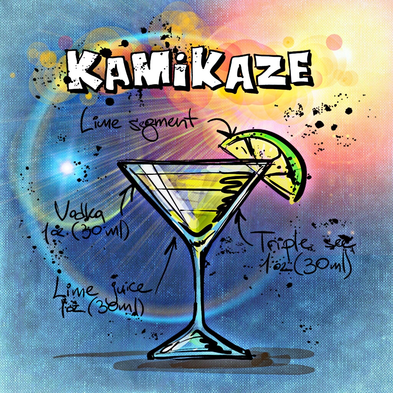 kamikaze cocktail drink free photo