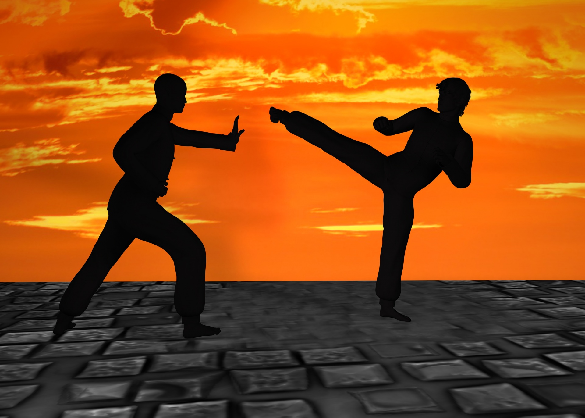 muay thai kickbox kung fu free photo