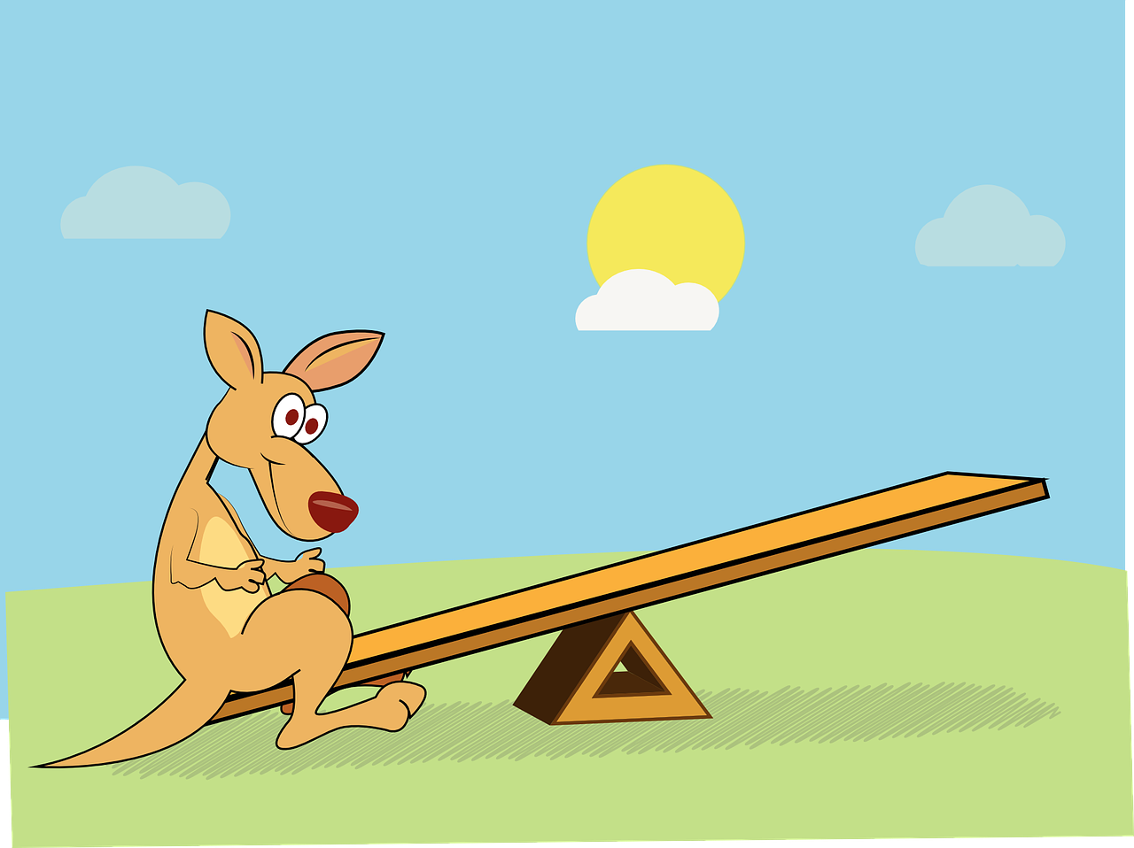 kangaroo animal cartoon free photo