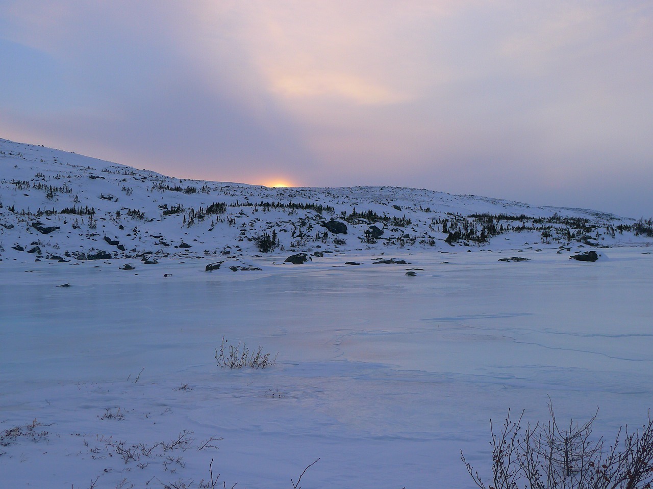 kangiqsualujjuaq canada sunset free photo