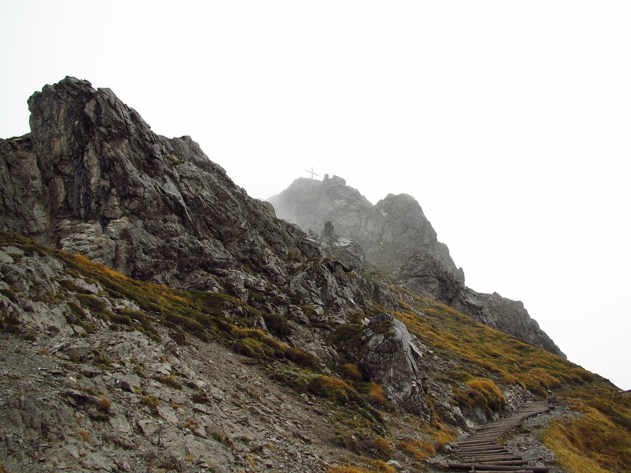 kanzelwand summit cross steinig free photo