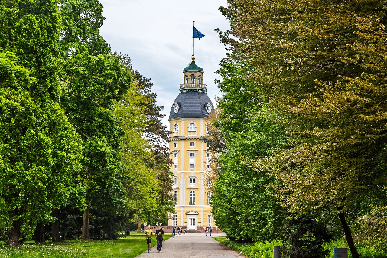 karlsruhe castle castle tower free photo