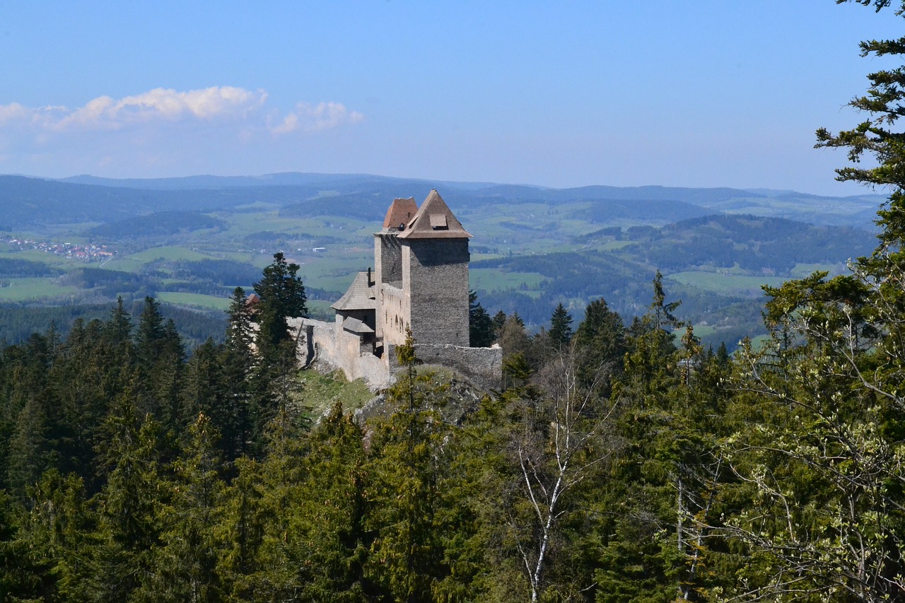kašperk  castles  czech republic free photo