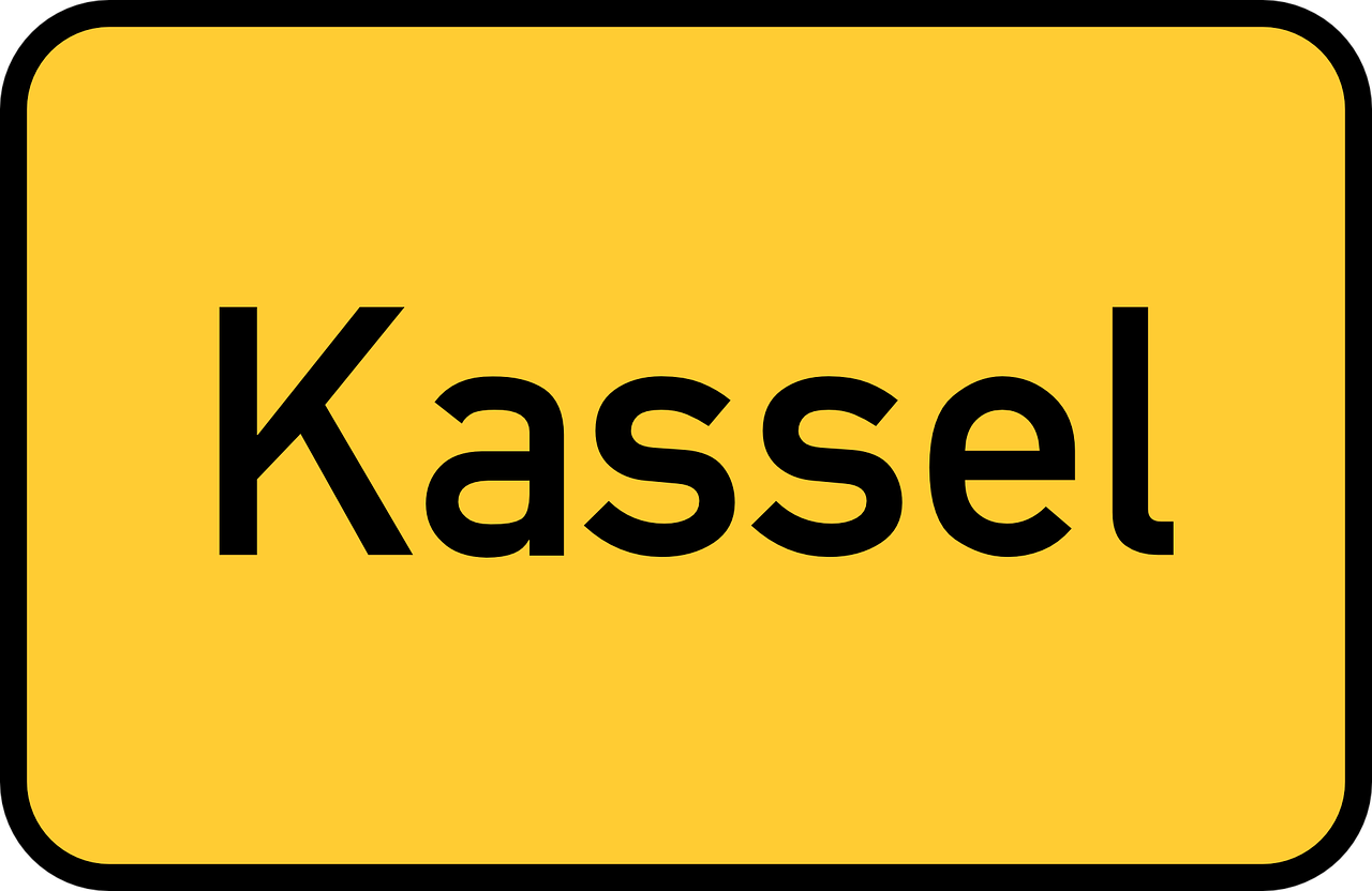 kassel hesse town sign free photo