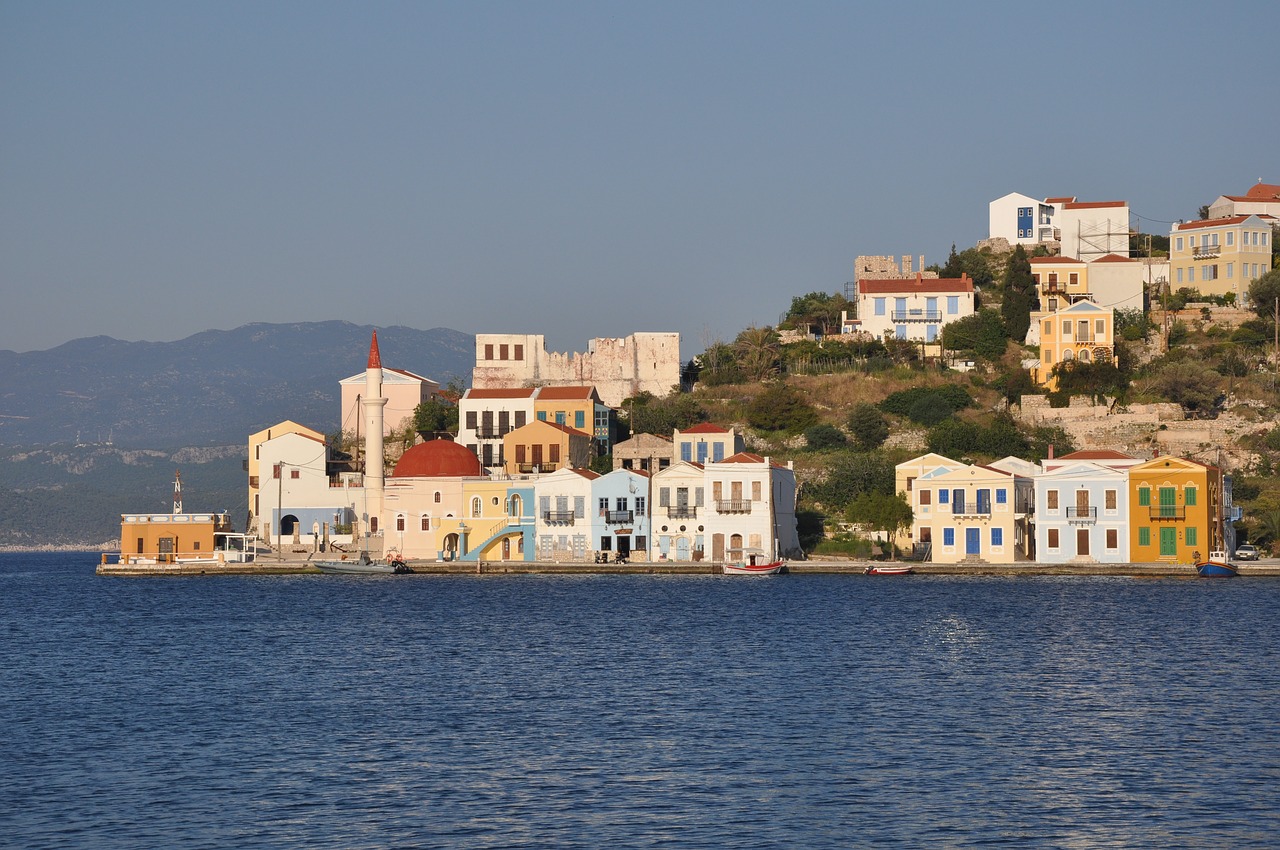 kastelorizo greece port free photo