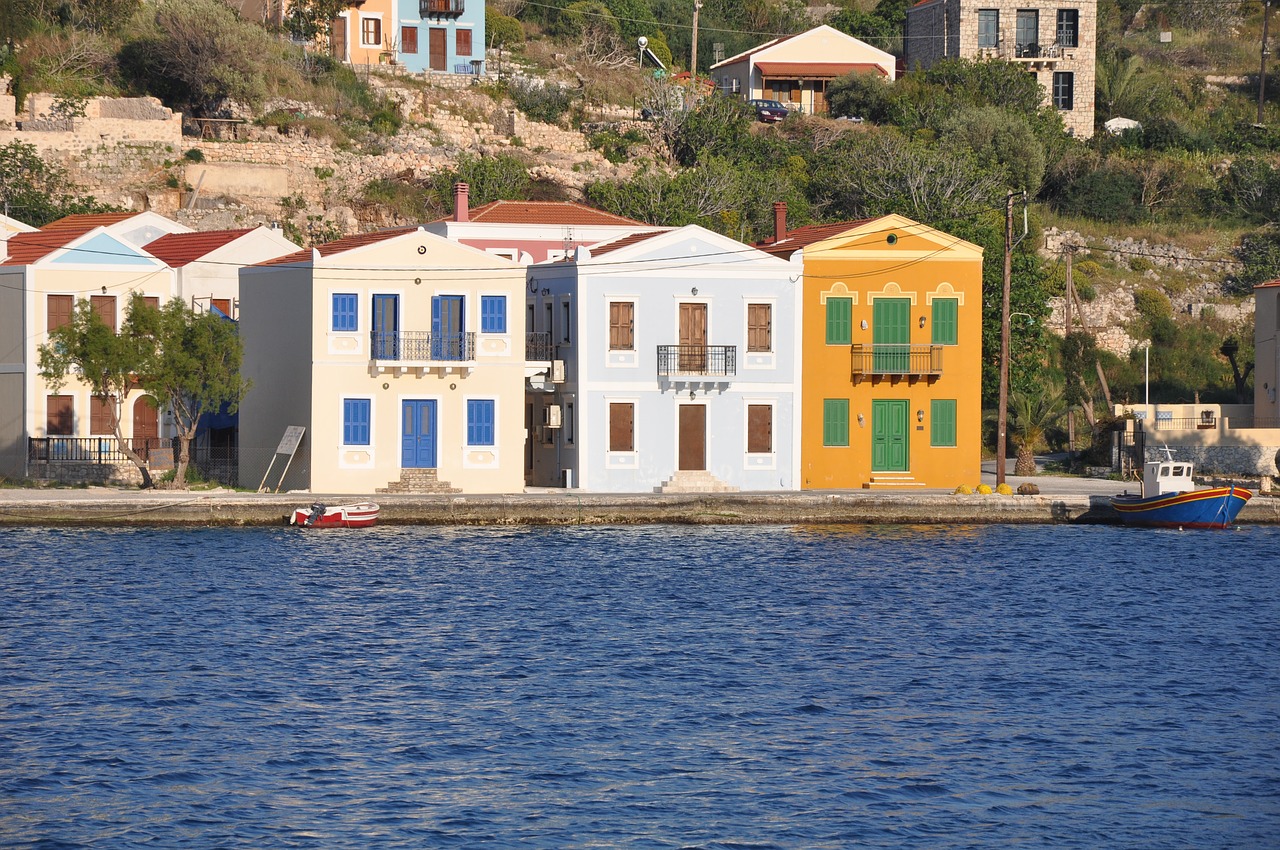 kastelorizo greece port free photo