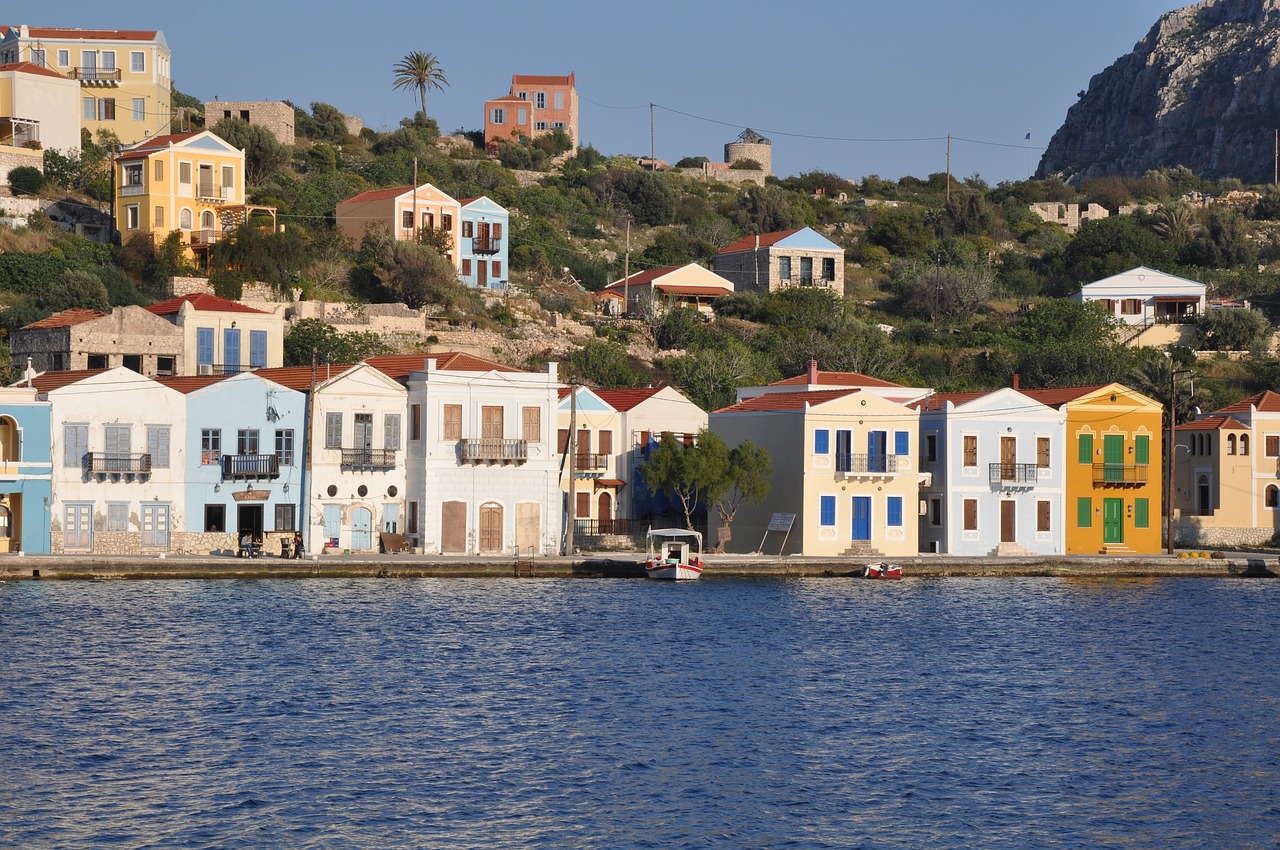 kastelorizo greece port free photo